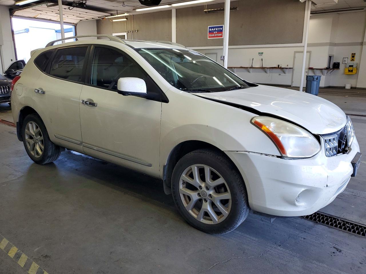 2012 Nissan Rogue S White vin: JN8AS5MV3CW411982