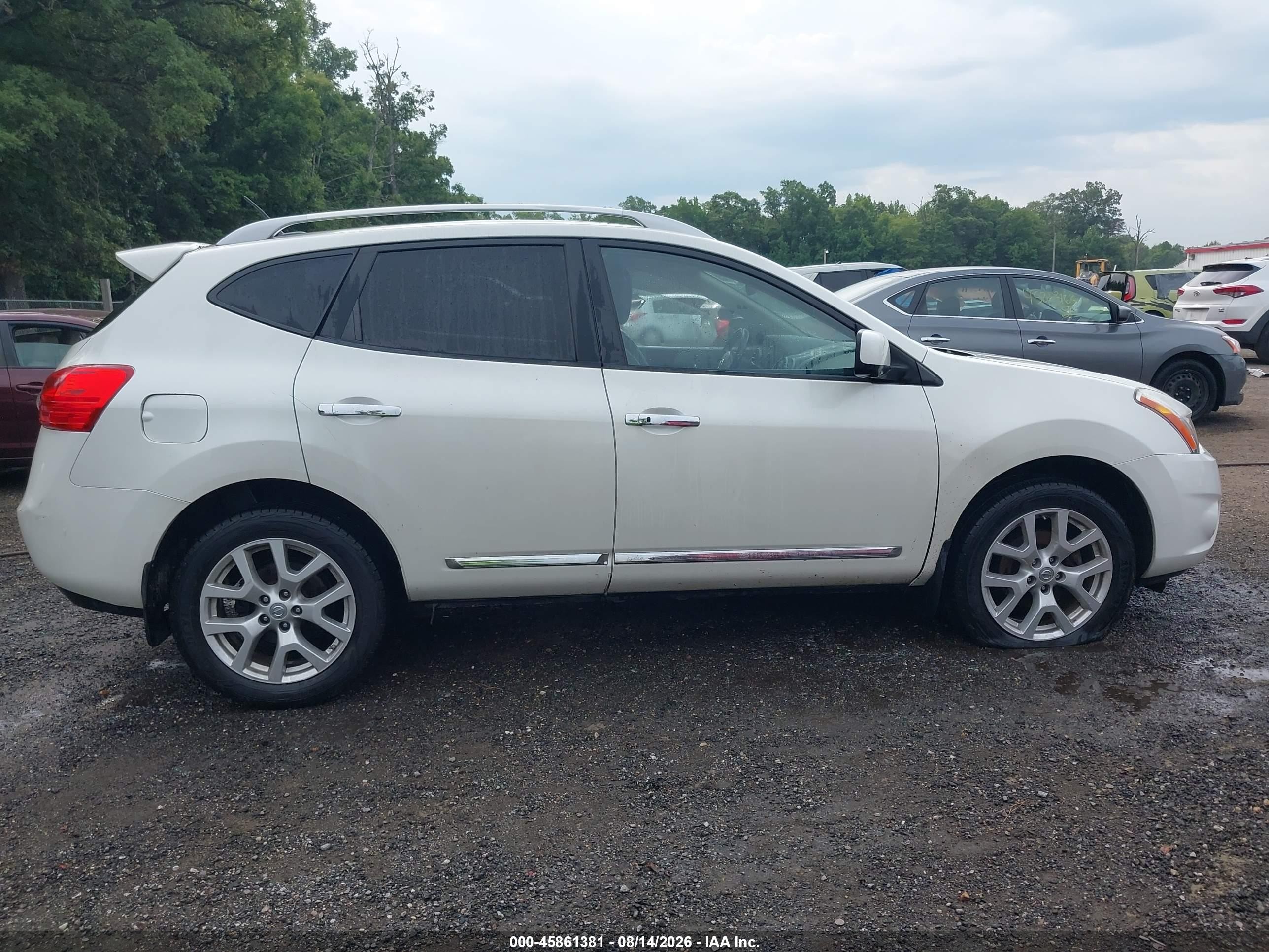 2012 Nissan Rogue Sv W/sl Pkg Белый vin: JN8AS5MV3CW419449