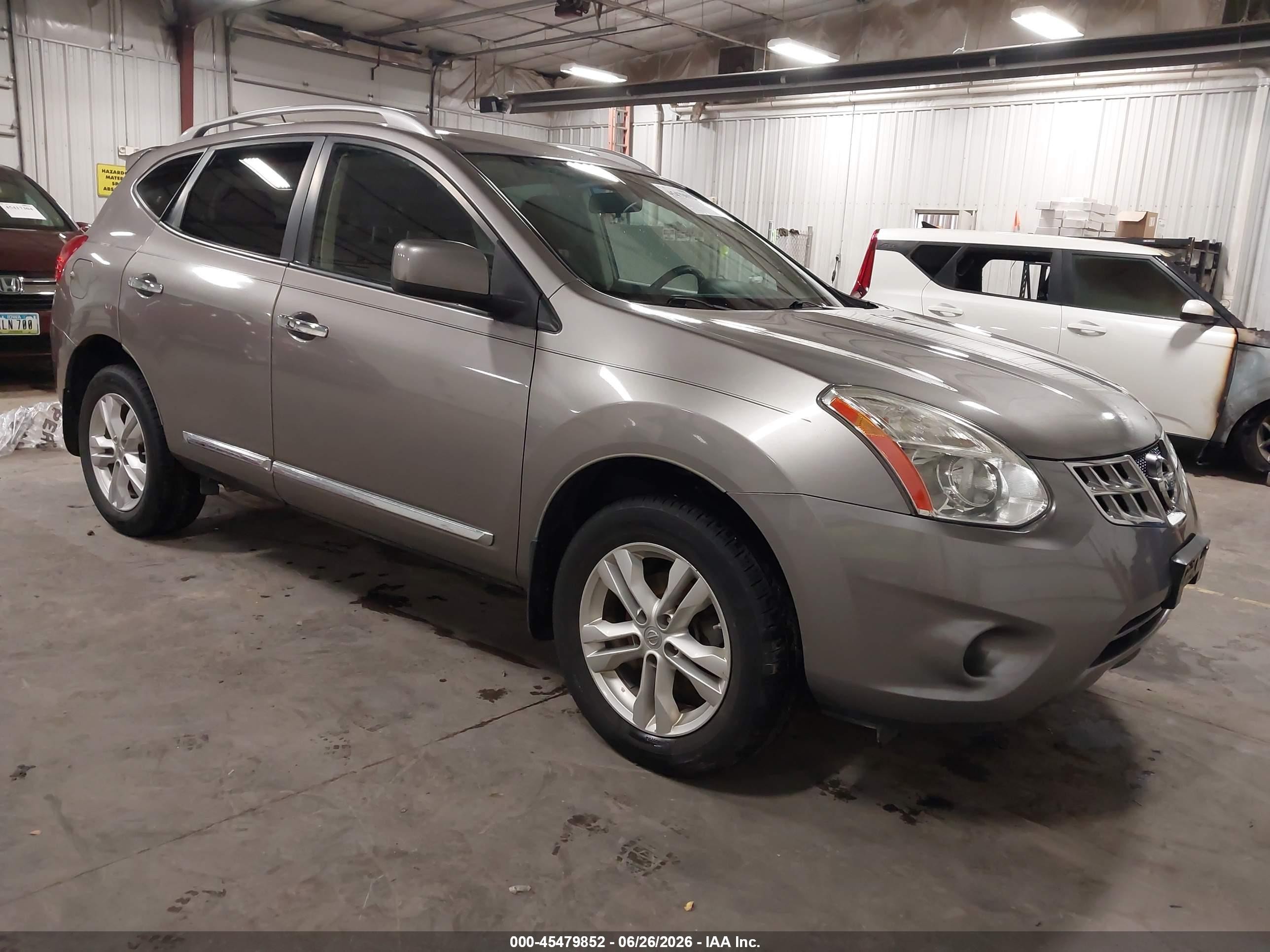 2012 Nissan Rogue Sv Gray vin: JN8AS5MV3CW701767