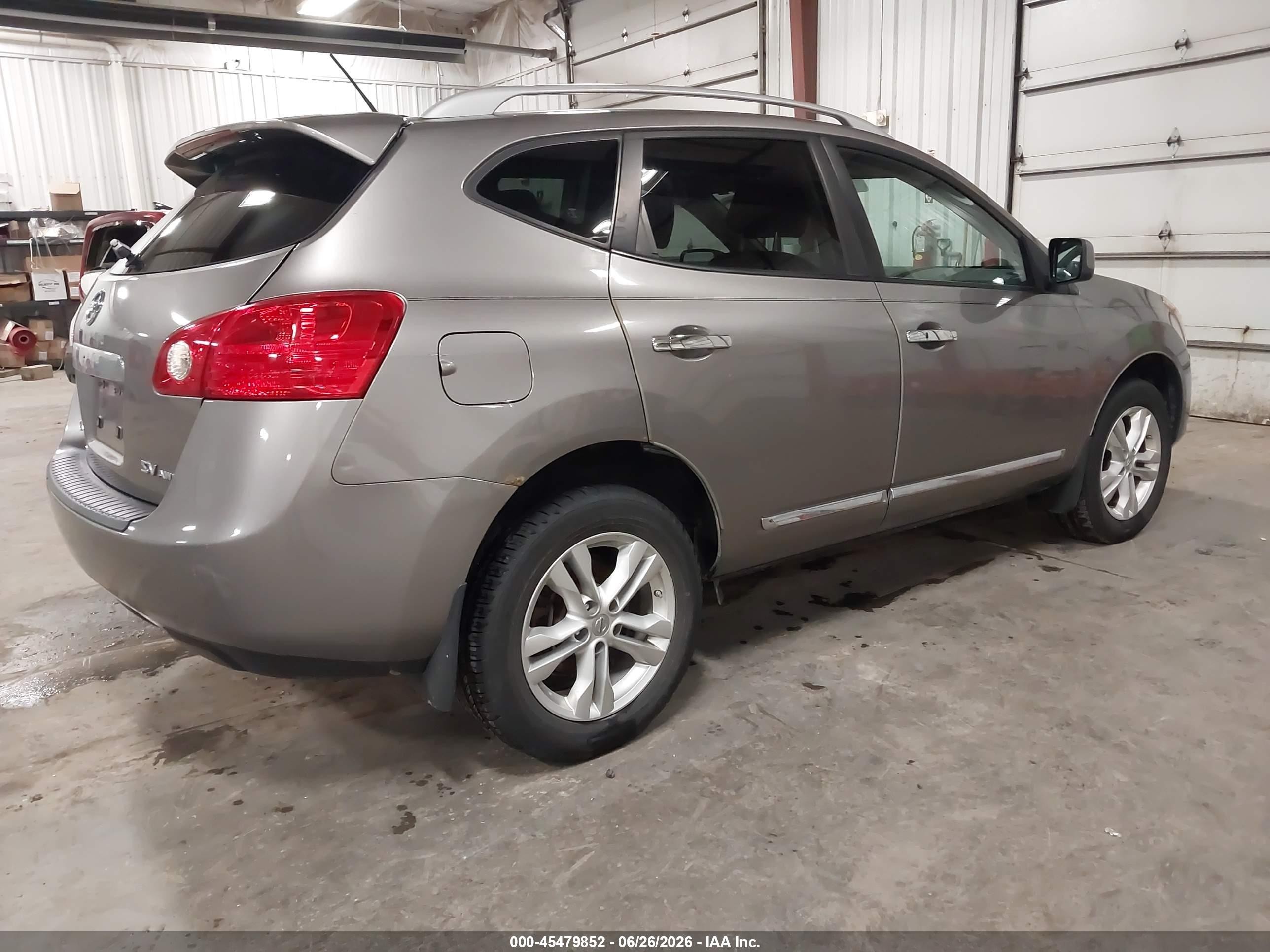 2012 Nissan Rogue Sv Gray vin: JN8AS5MV3CW701767