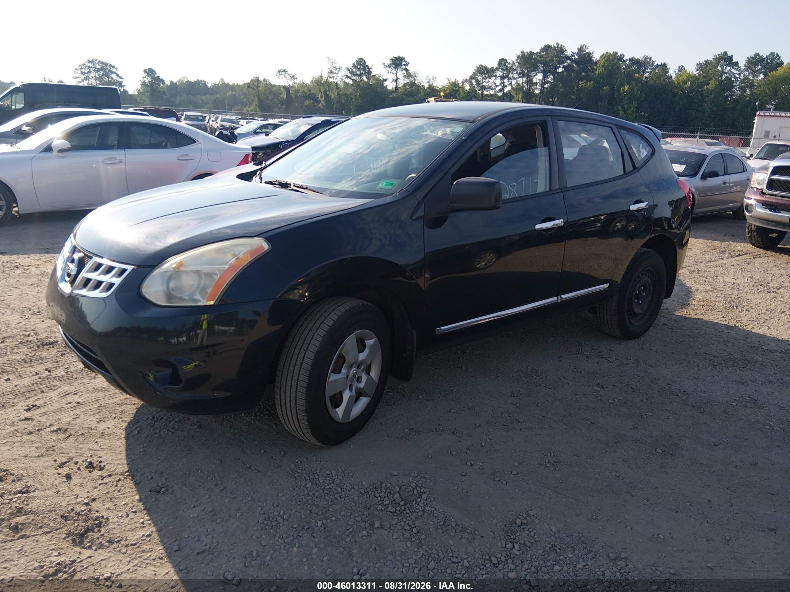 2012 Nissan Rogue S Black vin: JN8AS5MV3CW702062