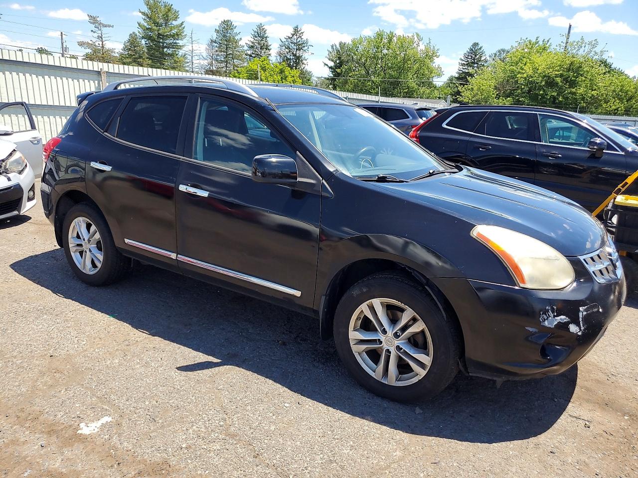 2012 Nissan Rogue S Black vin: JN8AS5MV3CW705415