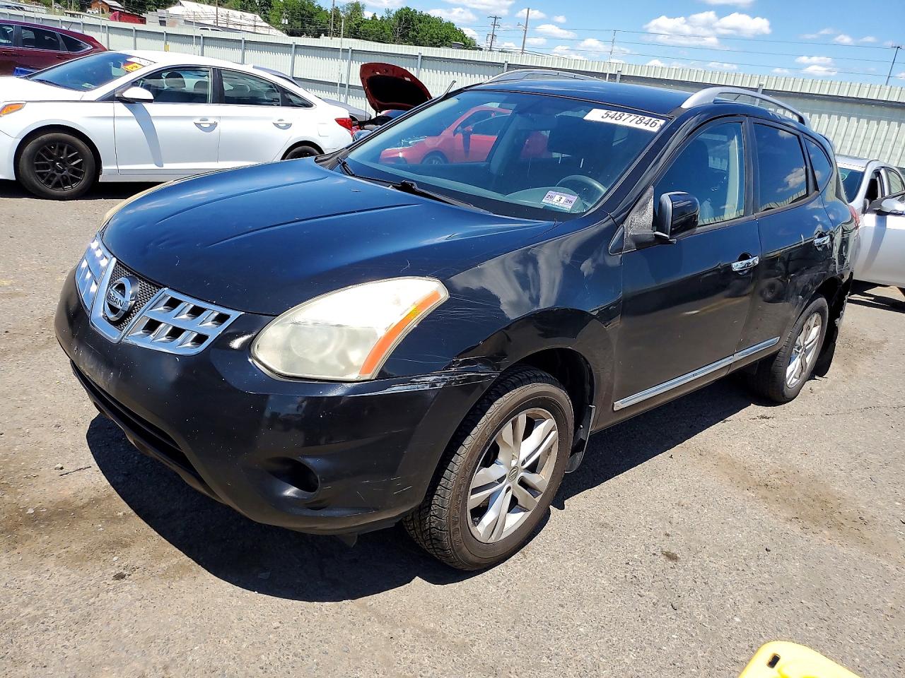 2012 Nissan Rogue S Black vin: JN8AS5MV3CW705415