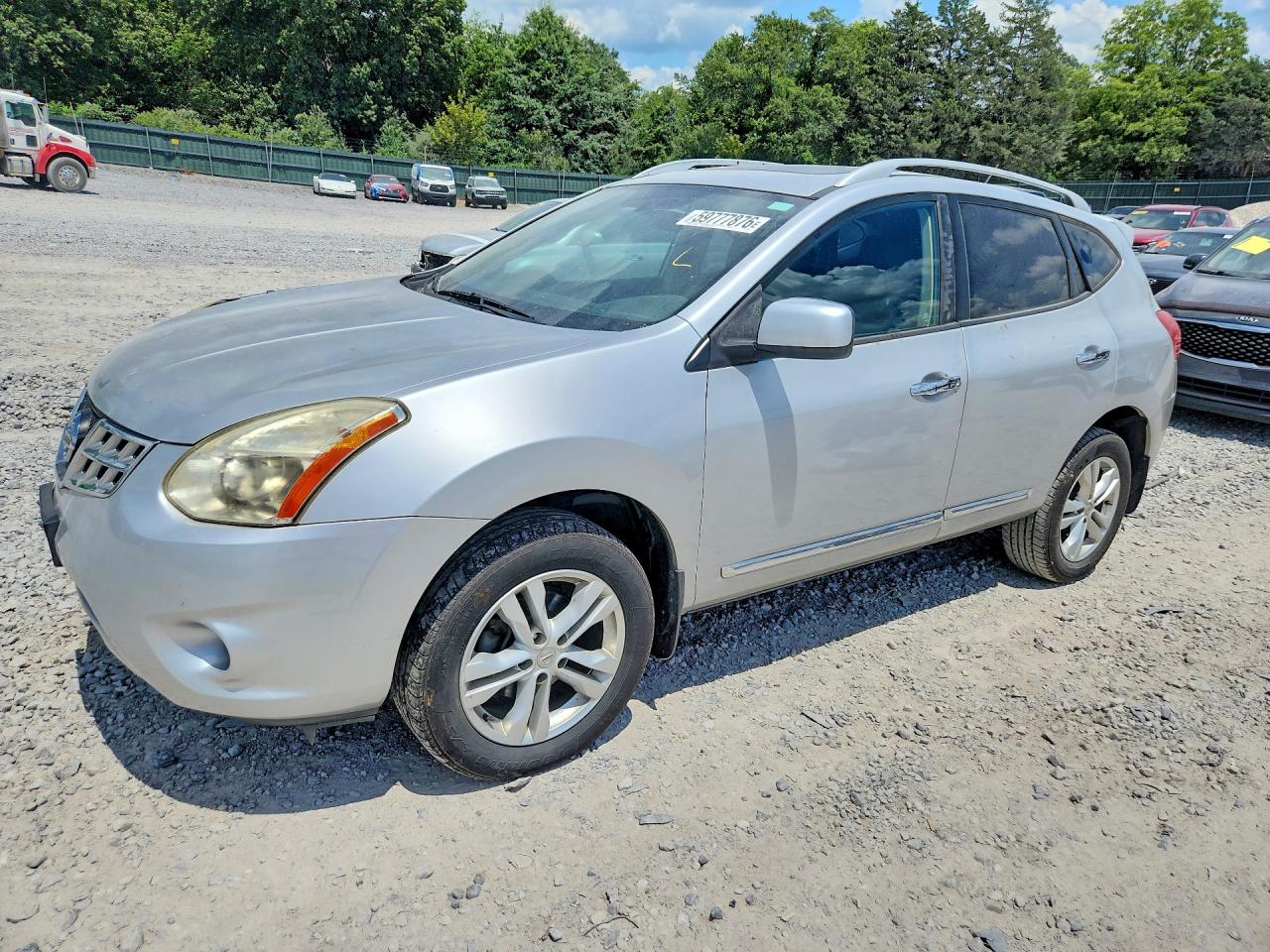 2012 Nissan Rogue S Silver vin: JN8AS5MV3CW709707