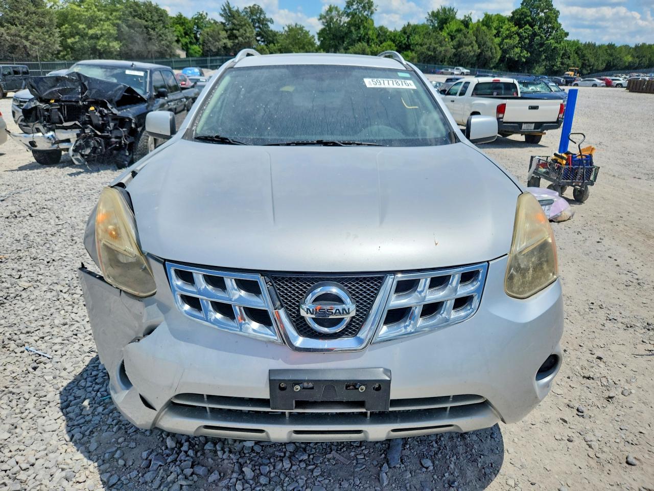 2012 Nissan Rogue S Silver vin: JN8AS5MV3CW709707