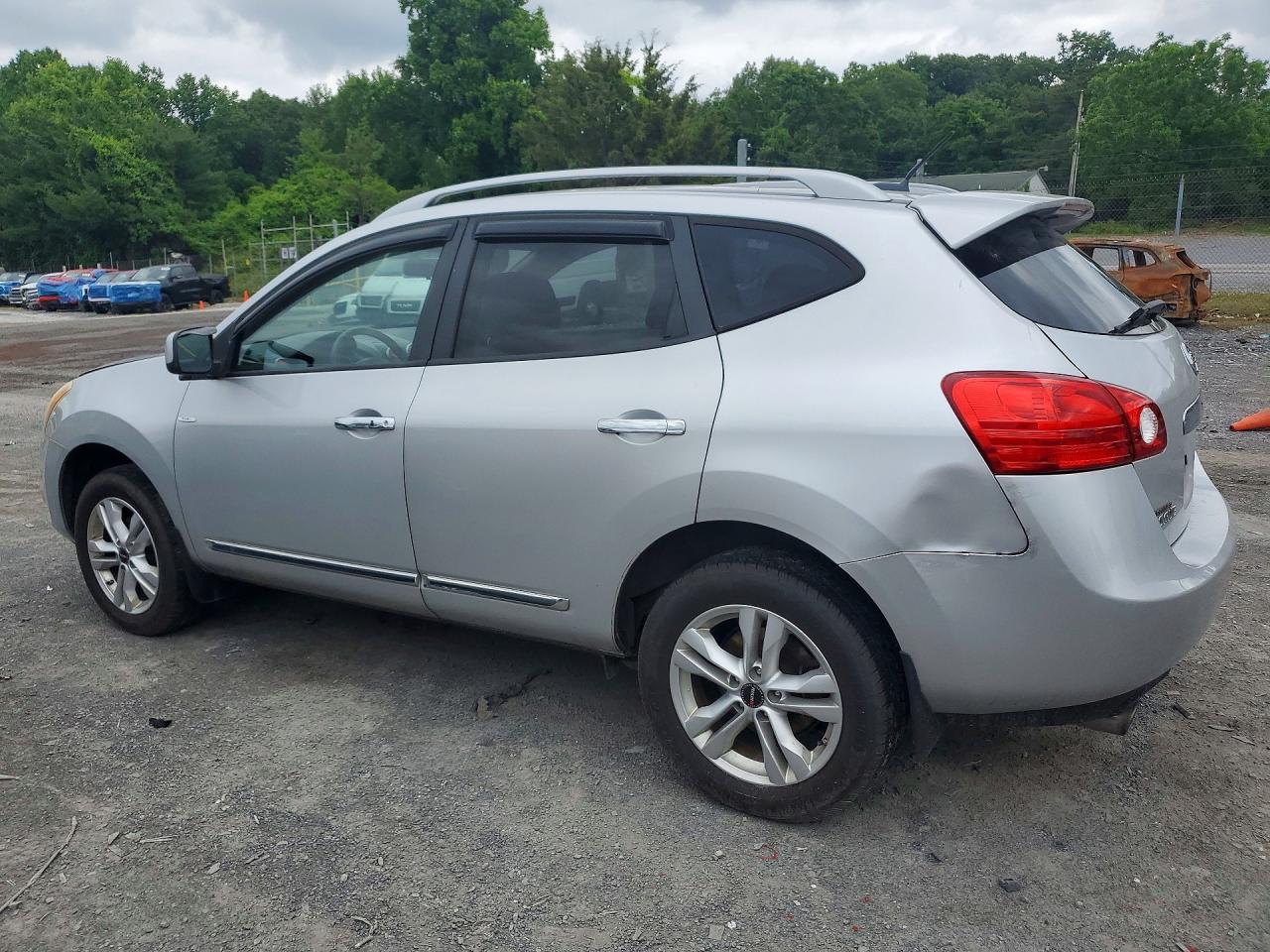 2012 Nissan Rogue S Silver vin: JN8AS5MV3CW711375