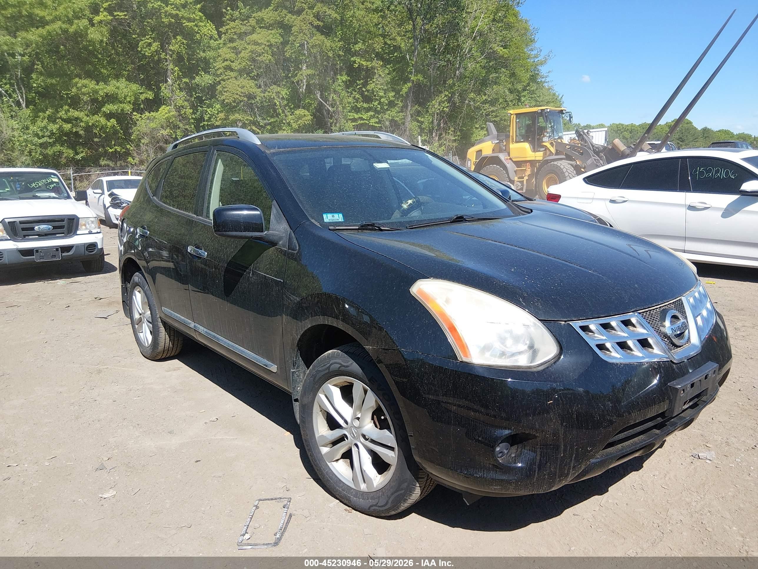 2012 Nissan Rogue Sv Black vin: JN8AS5MV3CW715300