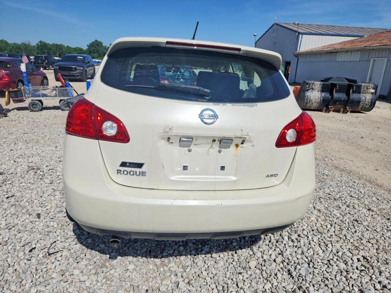 2013 Nissan Rogue S White vin: JN8AS5MV3DW109044