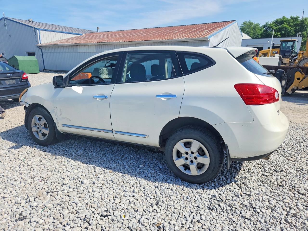 2013 Nissan Rogue S White vin: JN8AS5MV3DW109044