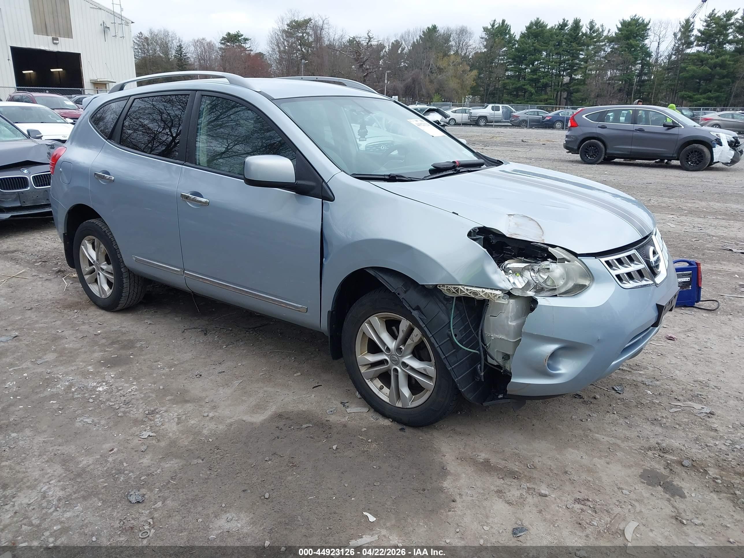 2013 Nissan Rogue Sv Light Blue vin: JN8AS5MV3DW113918