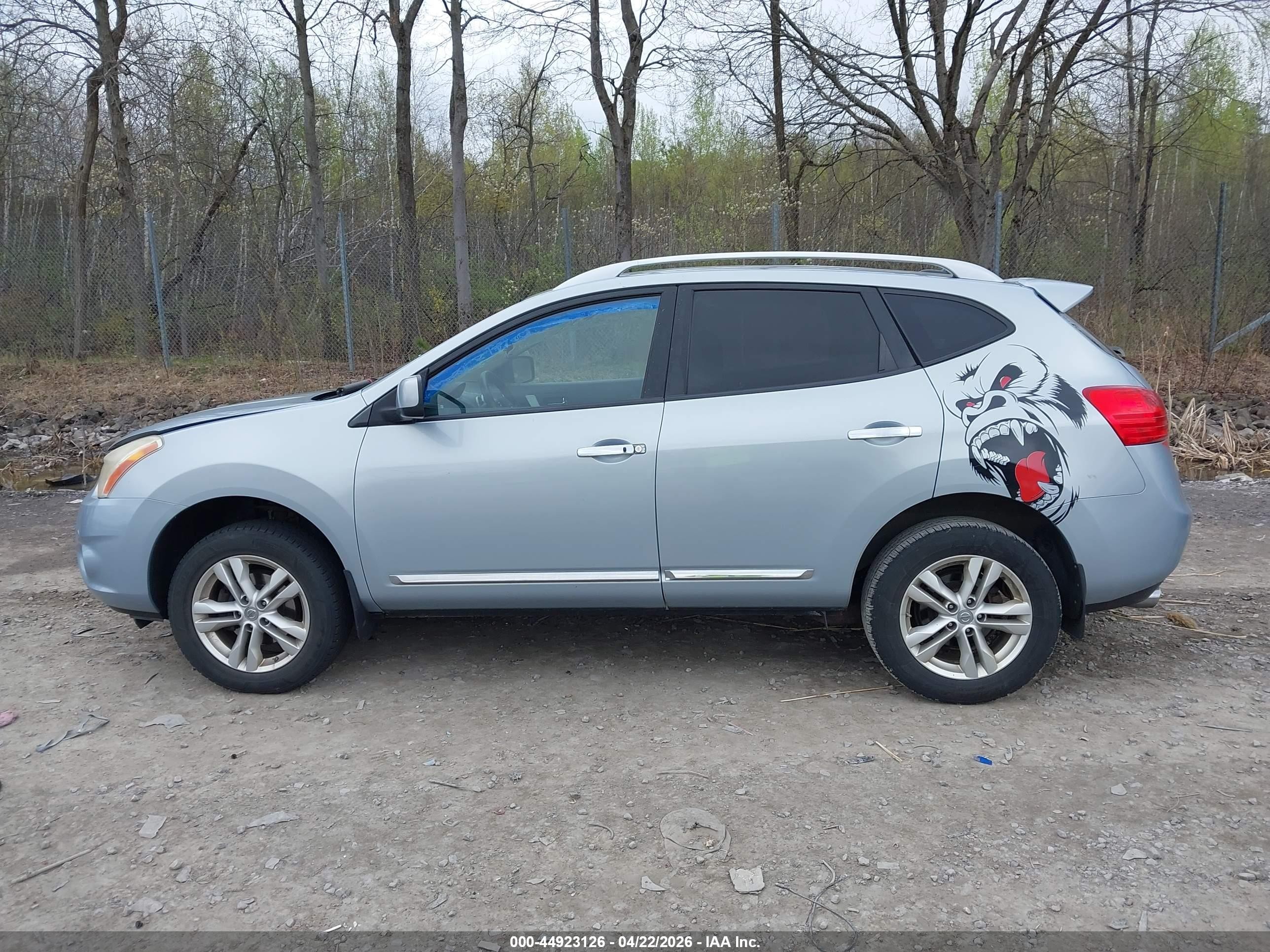 2013 Nissan Rogue Sv Light Blue vin: JN8AS5MV3DW113918