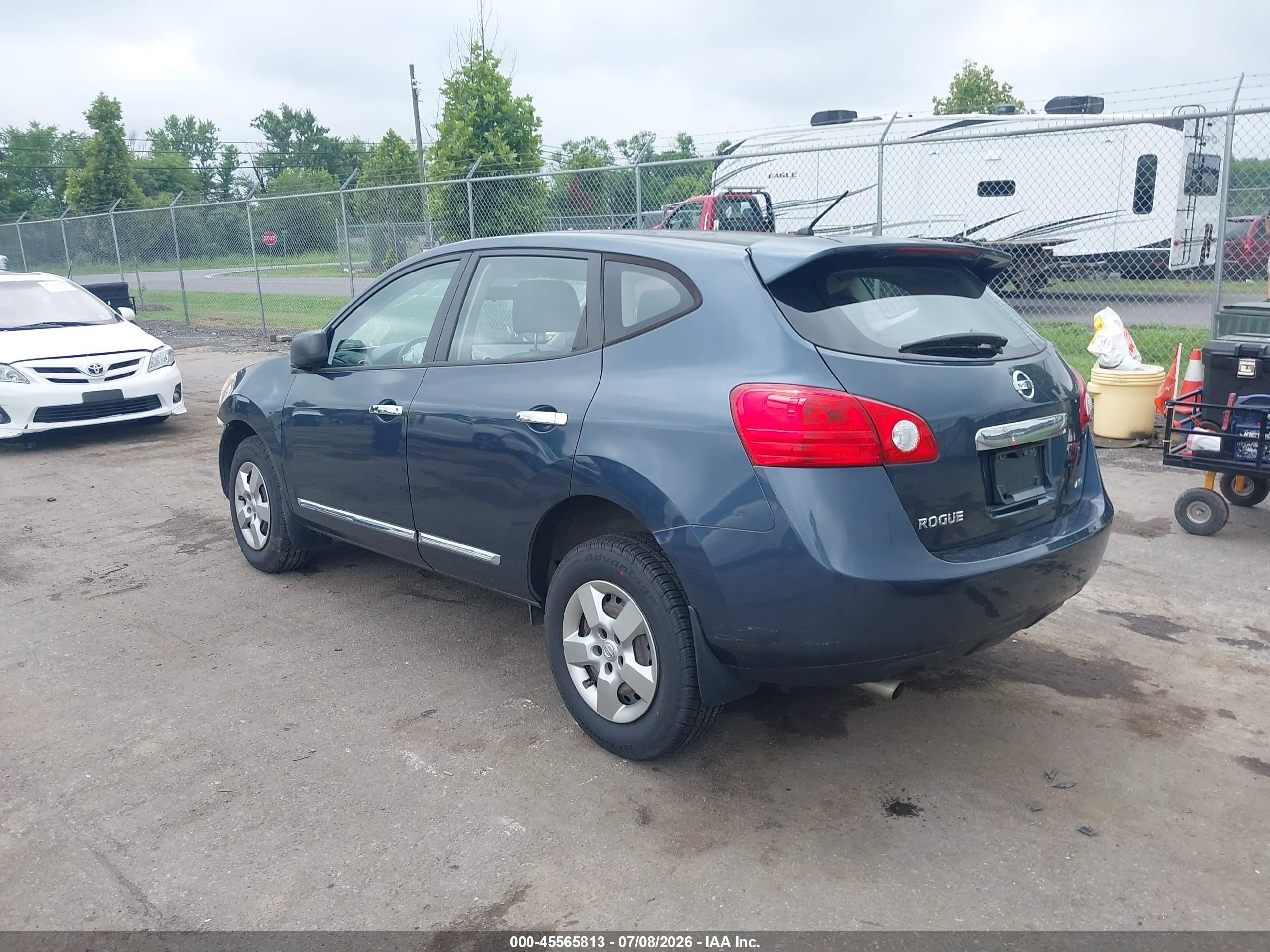 2013 Nissan Rogue S Blue vin: JN8AS5MV3DW115894