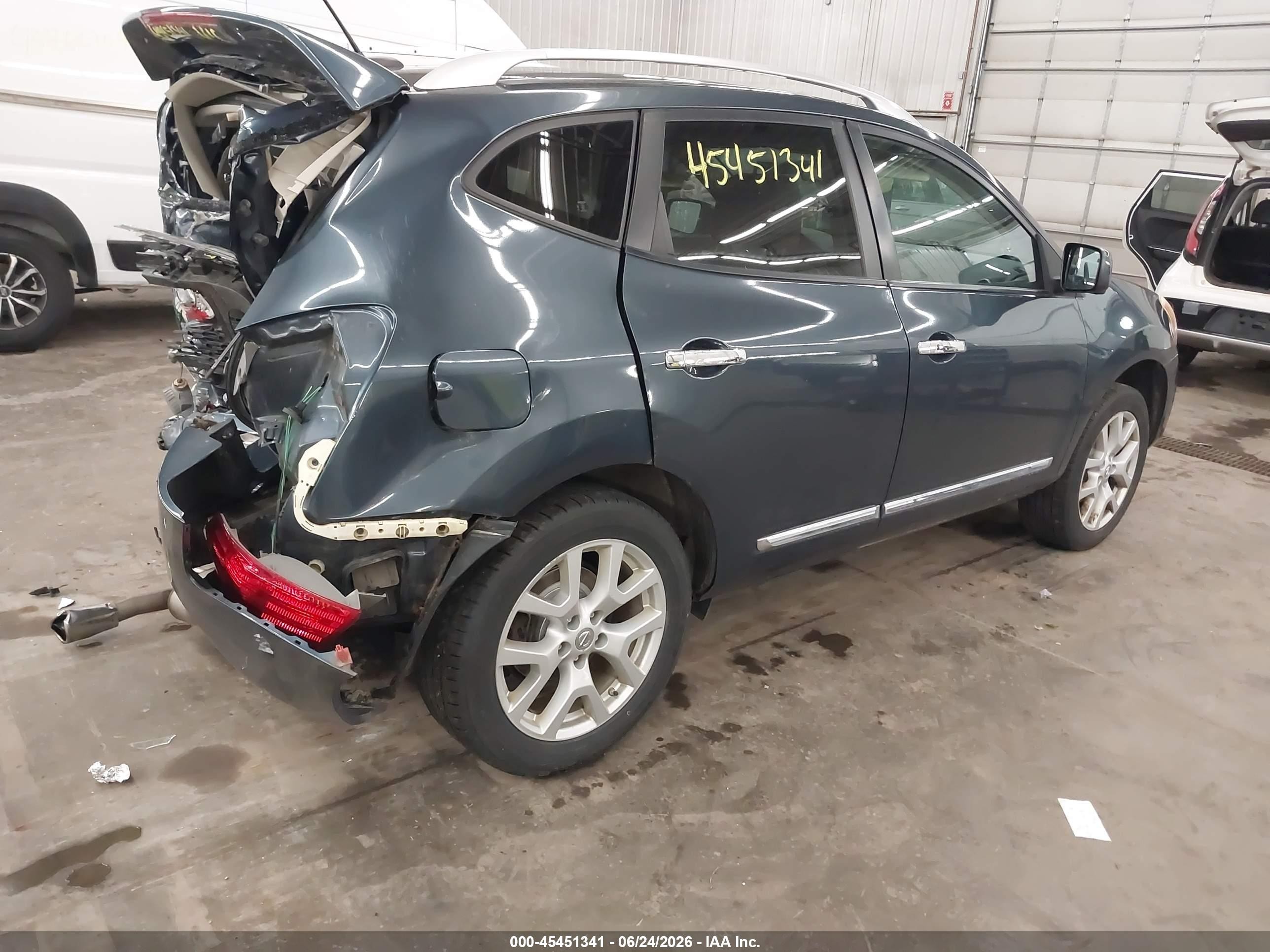 2013 Nissan Rogue Sv W/sl Pkg Blue vin: JN8AS5MV3DW122893