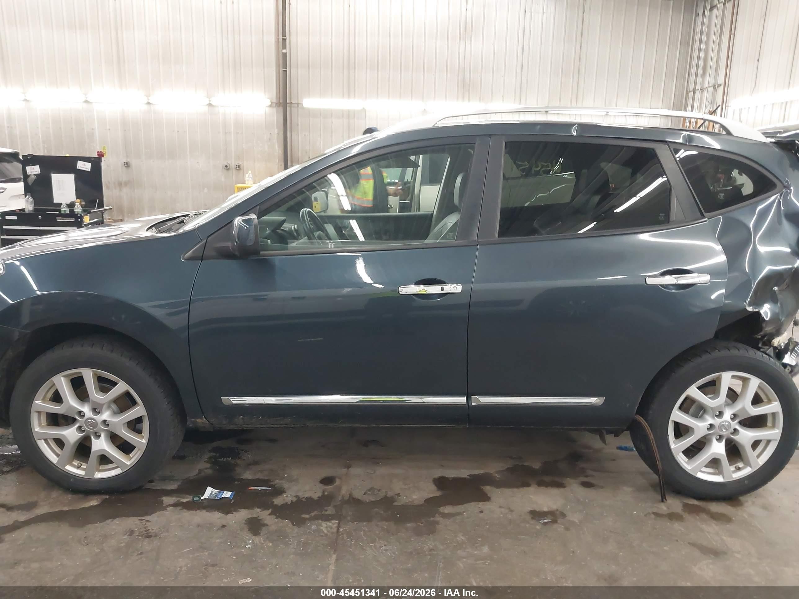 2013 Nissan Rogue Sv W/sl Pkg Blue vin: JN8AS5MV3DW122893