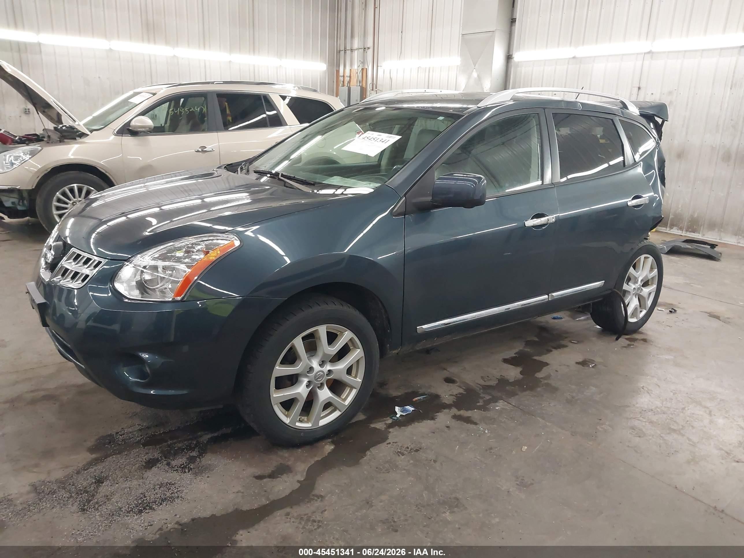 2013 Nissan Rogue Sv W/sl Pkg Blue vin: JN8AS5MV3DW122893
