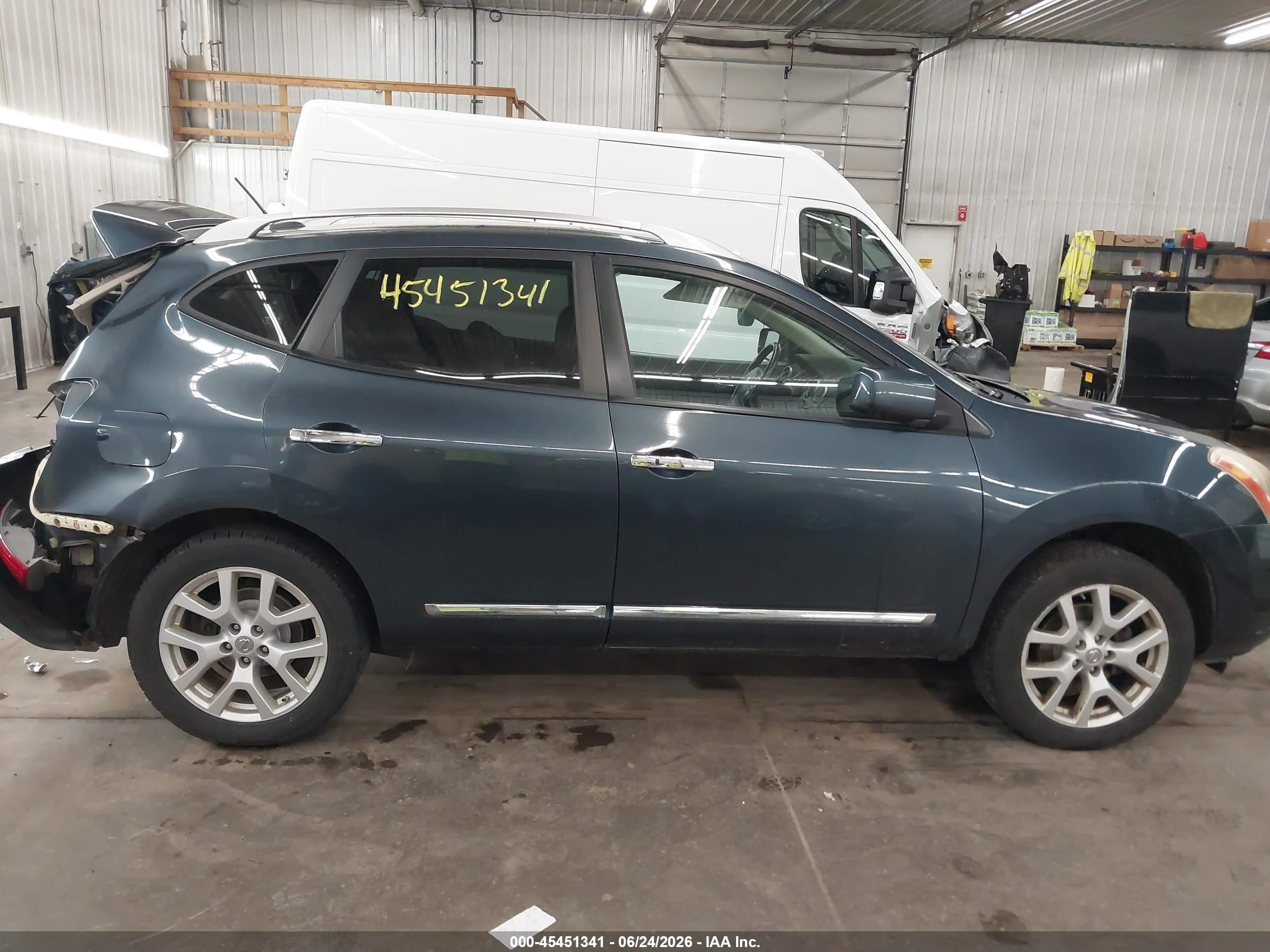 2013 Nissan Rogue Sv W/sl Pkg Blue vin: JN8AS5MV3DW122893