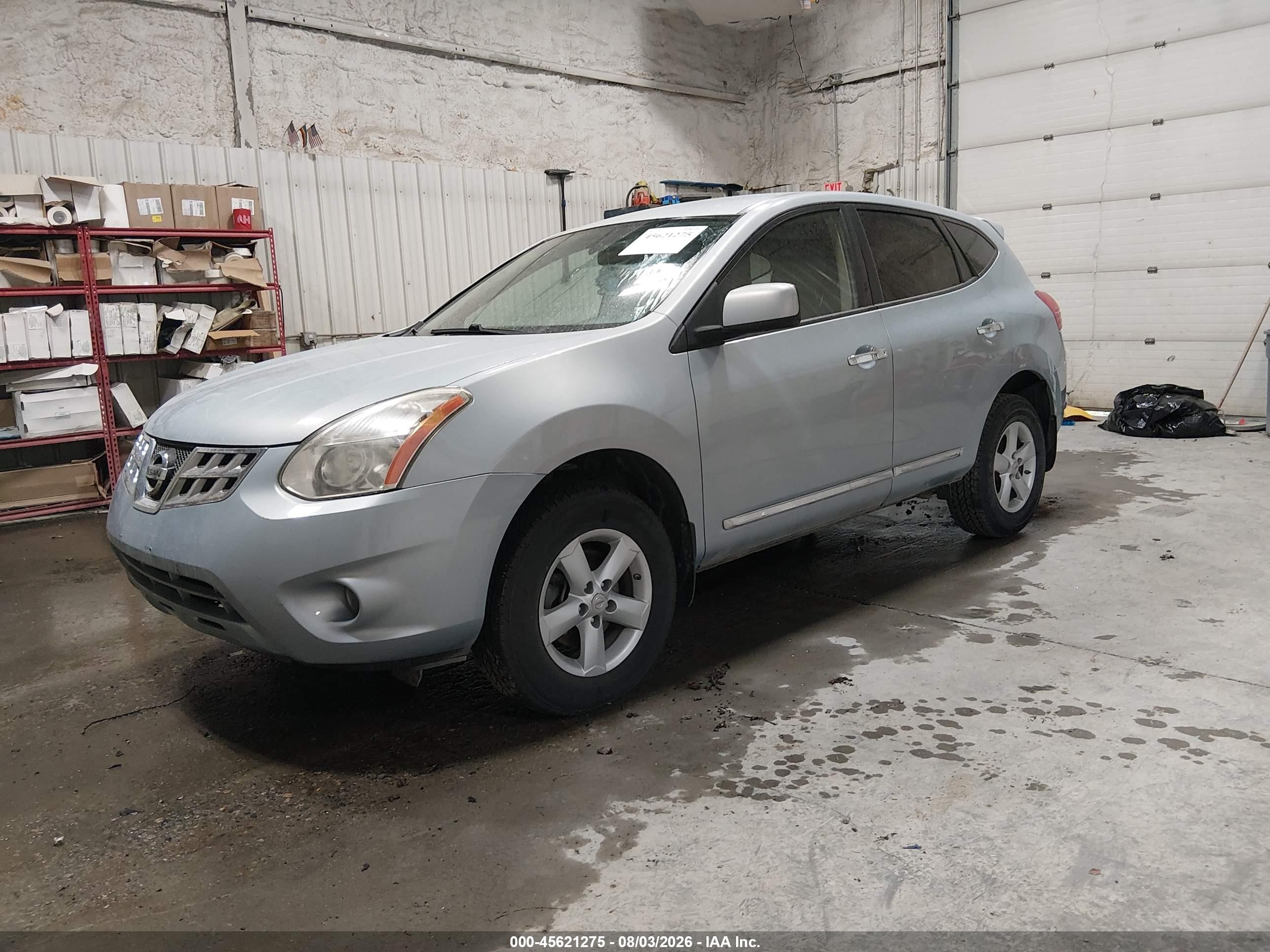 2013 Nissan Rogue S Light Blue vin: JN8AS5MV3DW126197