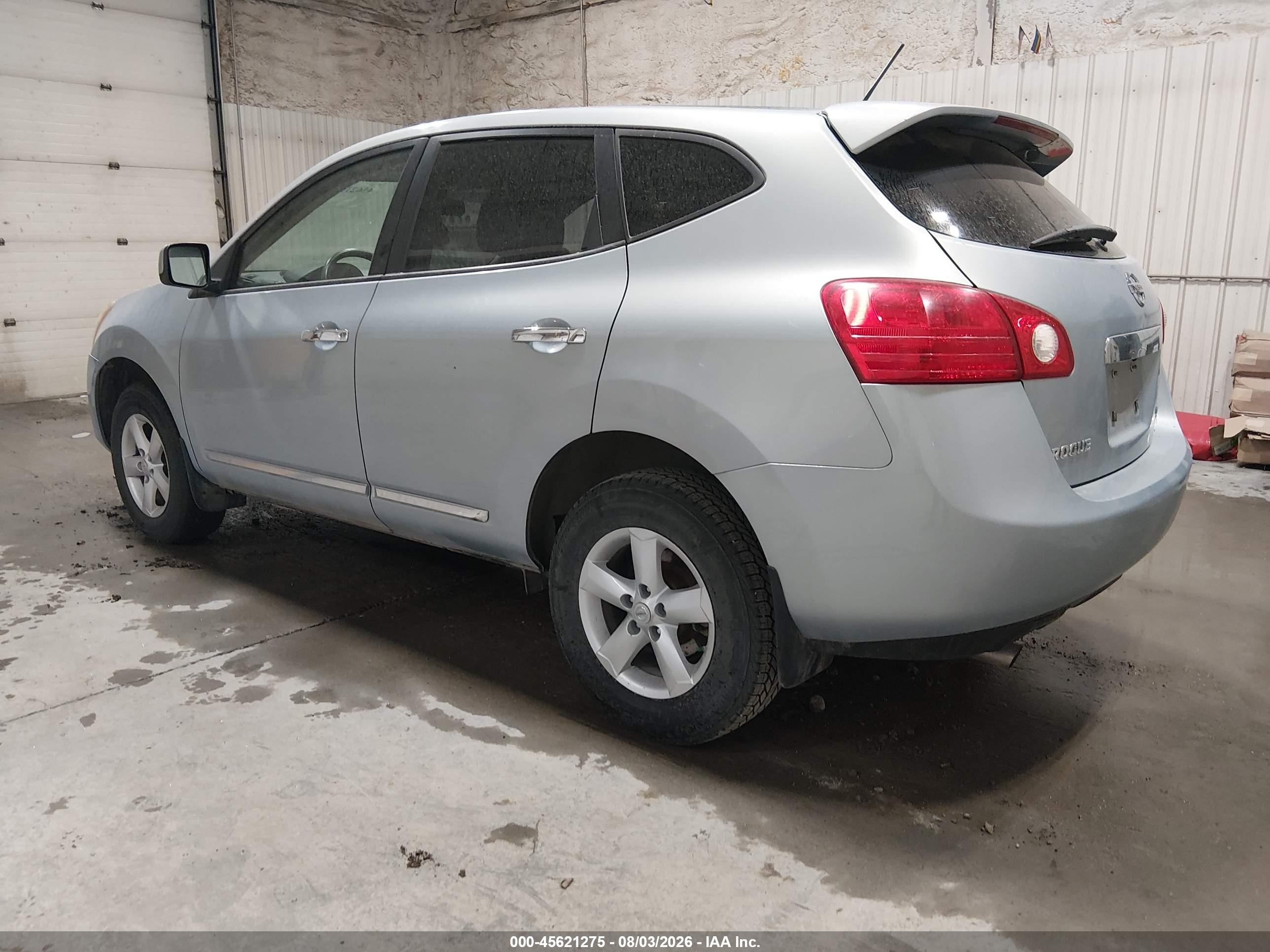 2013 Nissan Rogue S Light Blue vin: JN8AS5MV3DW126197