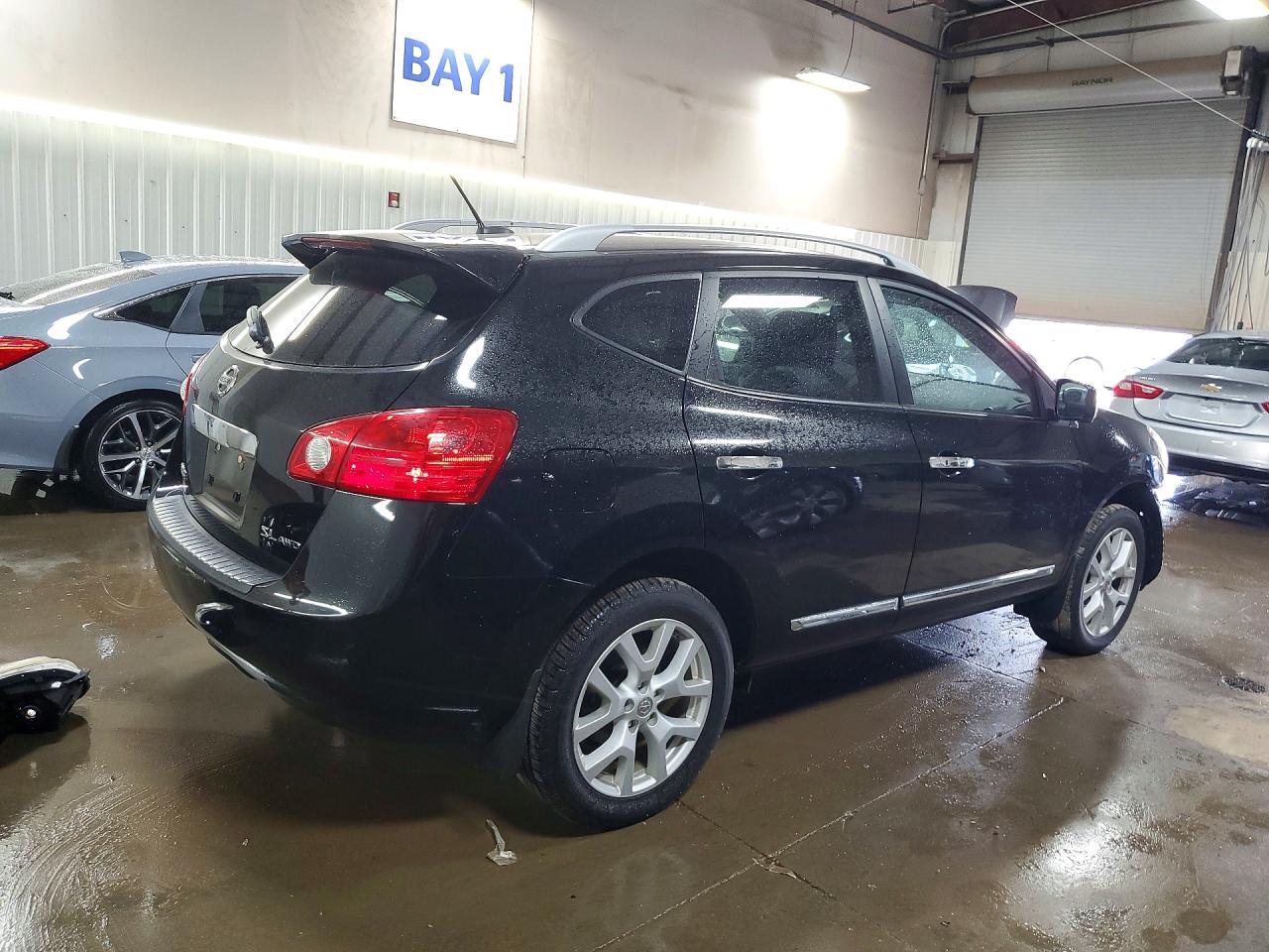 2013 Nissan Rogue S Black vin: JN8AS5MV3DW129553