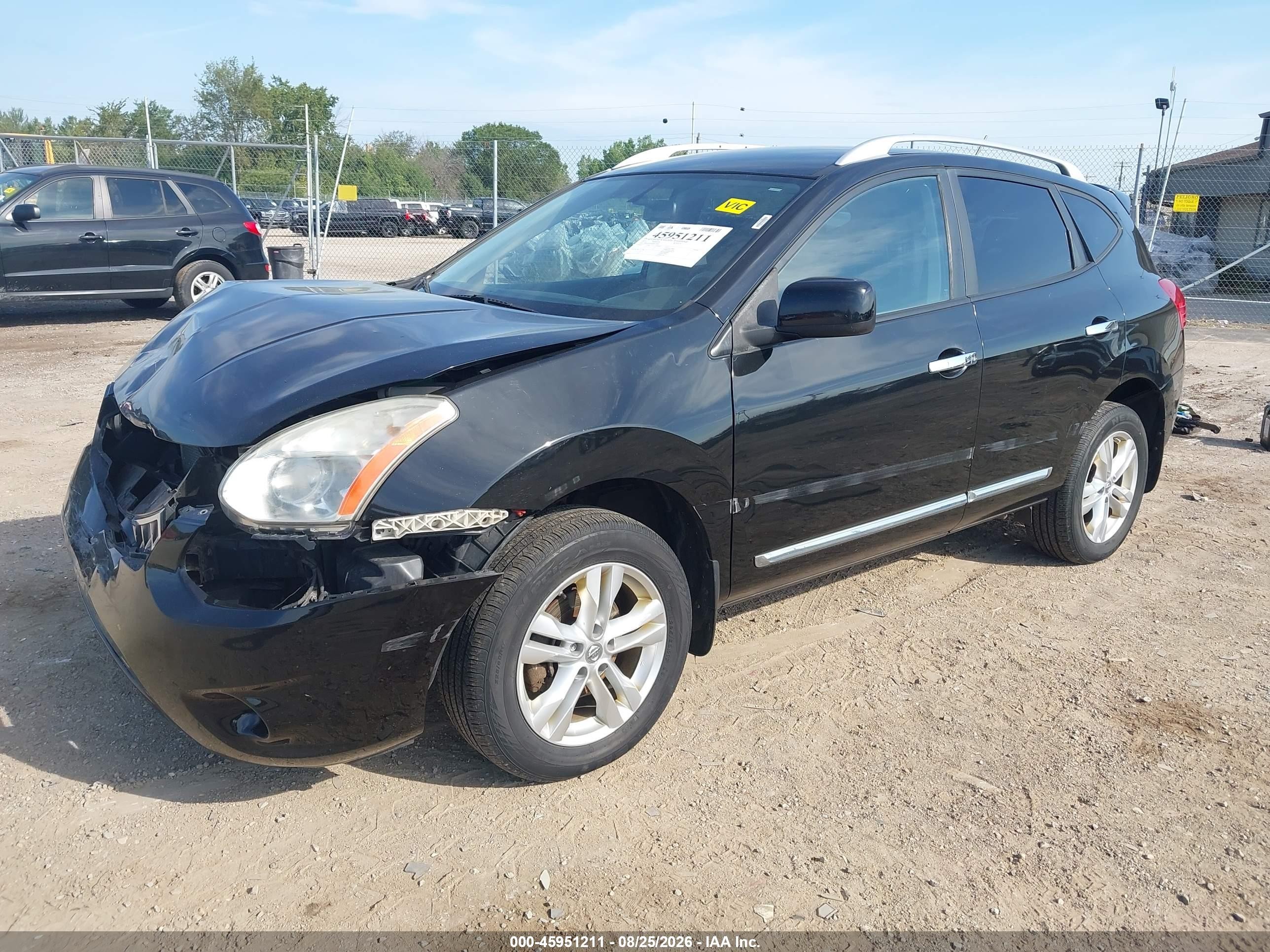 2013 Nissan Rogue Sv Black vin: JN8AS5MV3DW132842