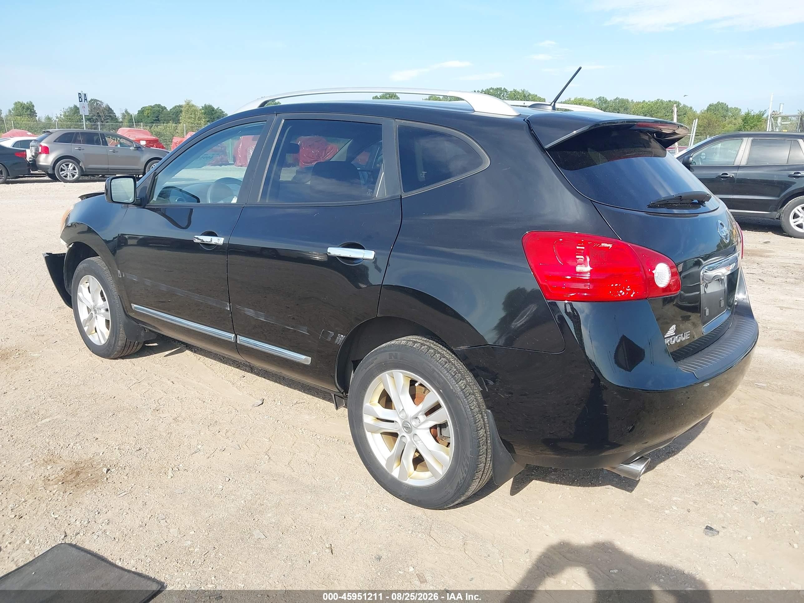 2013 Nissan Rogue Sv Black vin: JN8AS5MV3DW132842