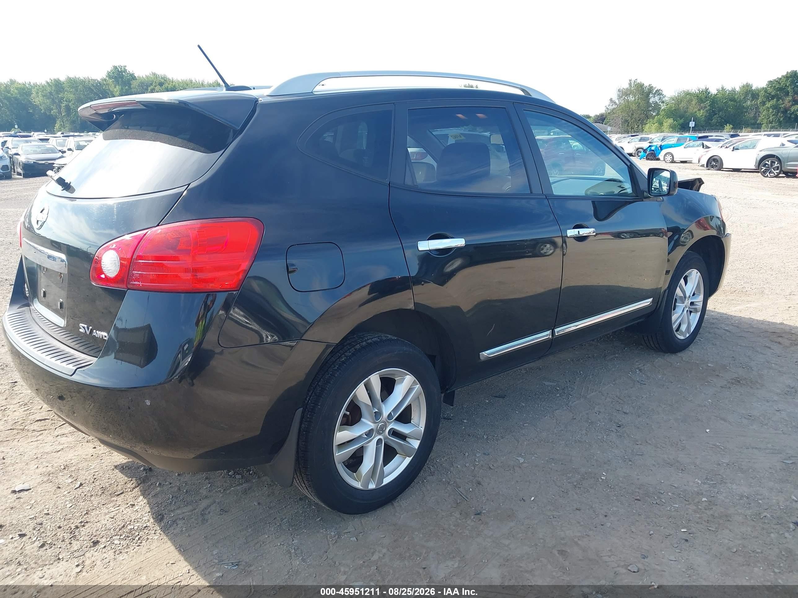2013 Nissan Rogue Sv Black vin: JN8AS5MV3DW132842