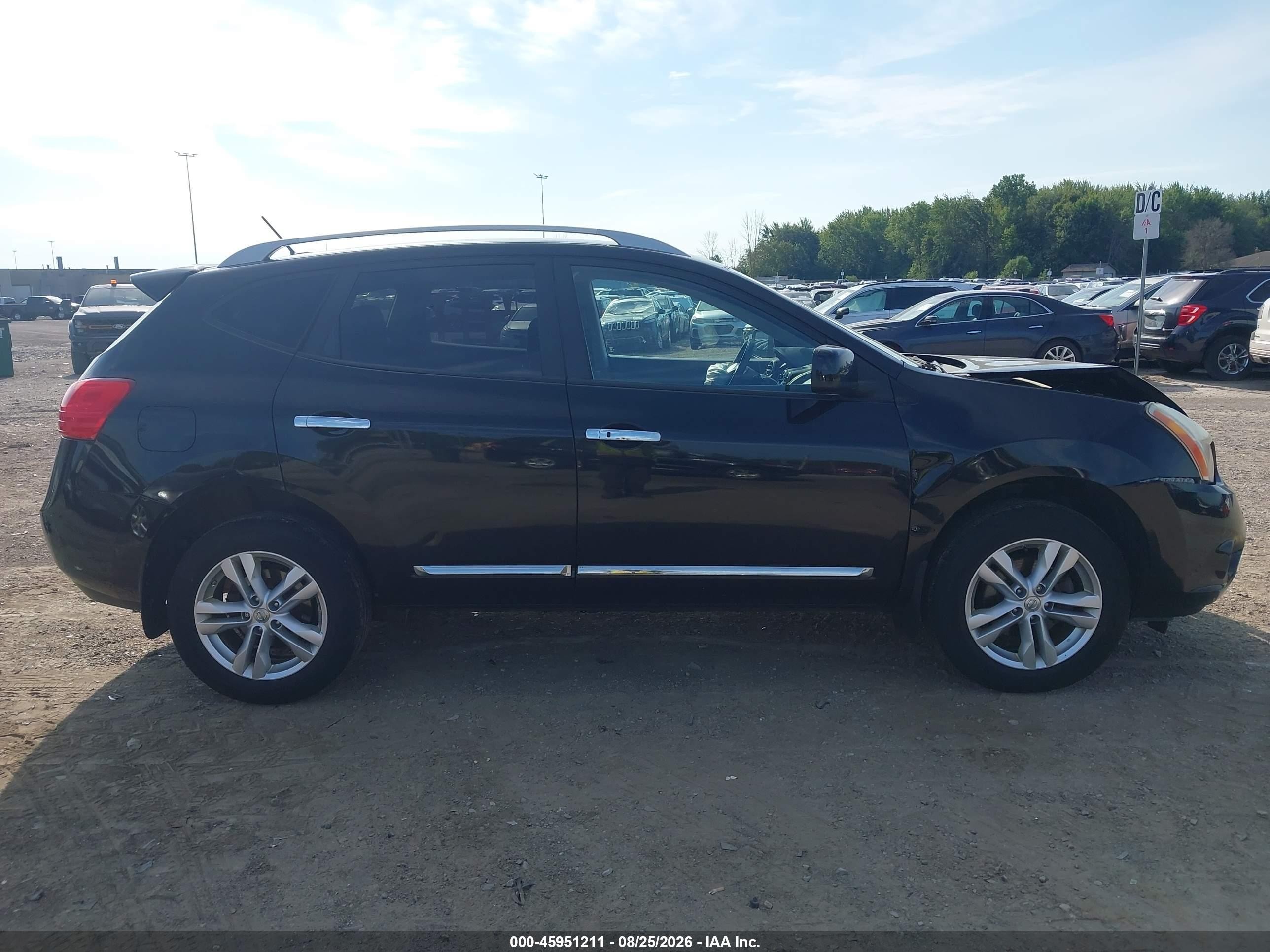 2013 Nissan Rogue Sv Black vin: JN8AS5MV3DW132842