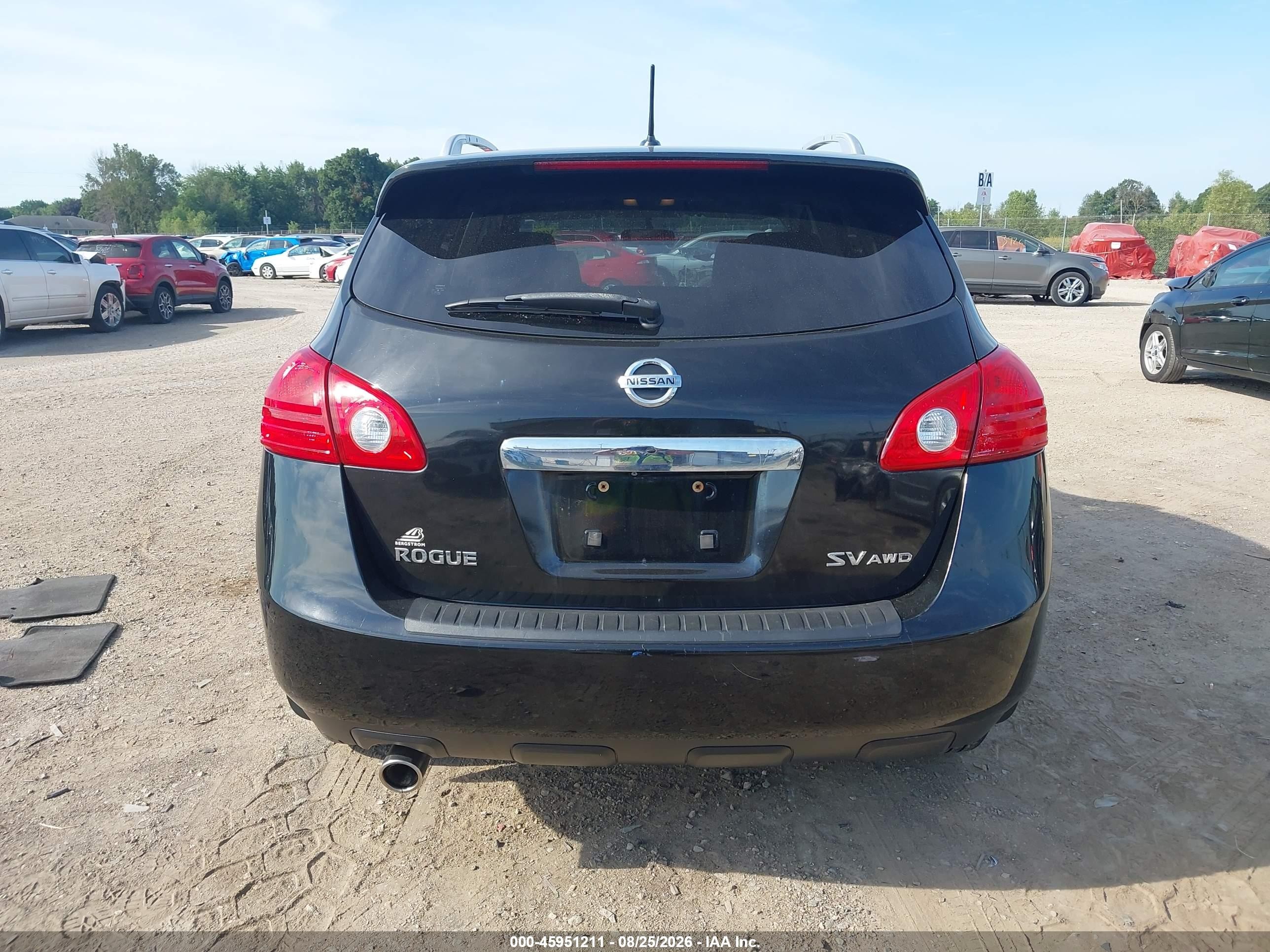2013 Nissan Rogue Sv Black vin: JN8AS5MV3DW132842