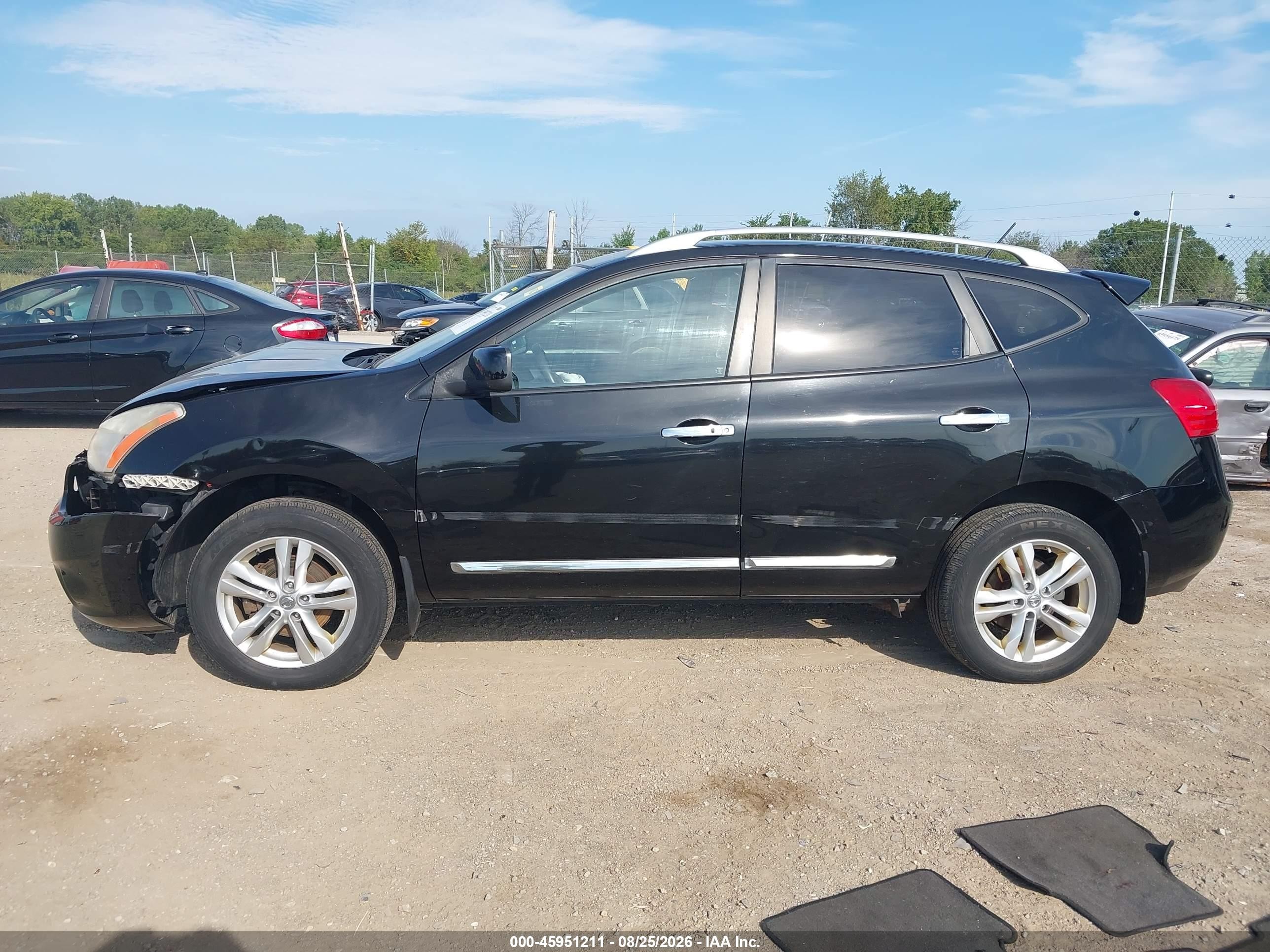 2013 Nissan Rogue Sv Black vin: JN8AS5MV3DW132842