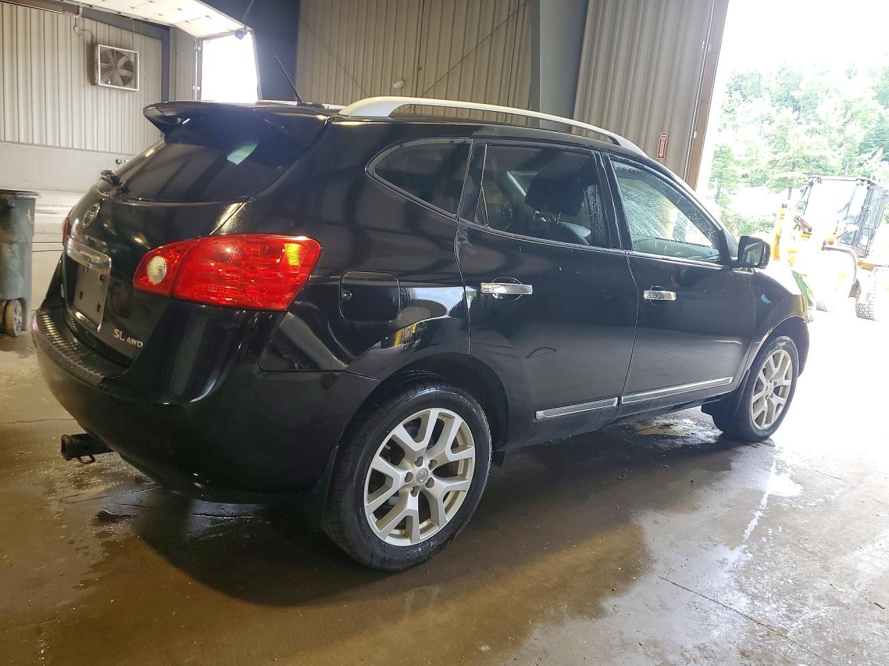 2013 Nissan Rogue S Black vin: JN8AS5MV3DW140813