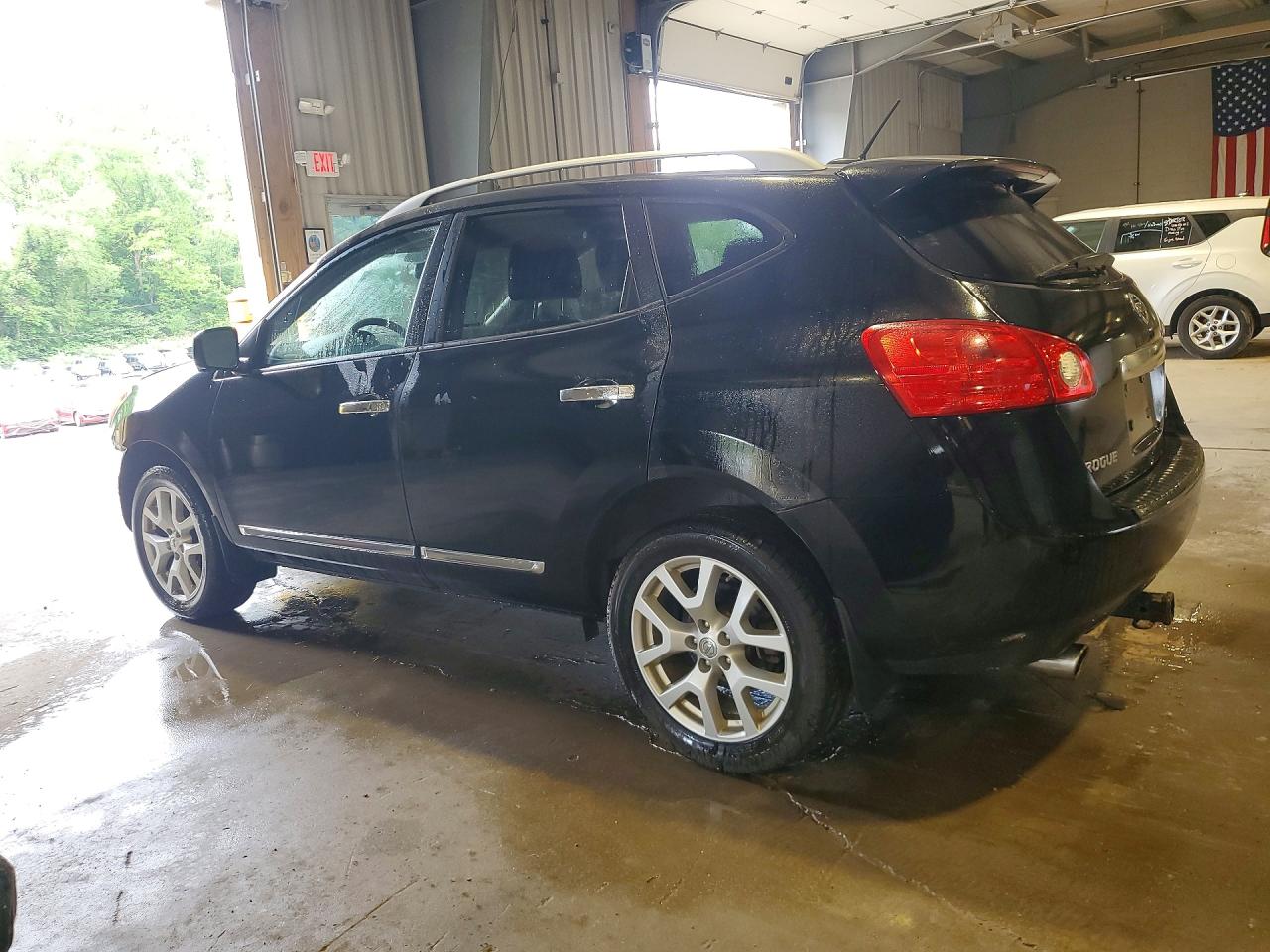 2013 Nissan Rogue S Black vin: JN8AS5MV3DW140813