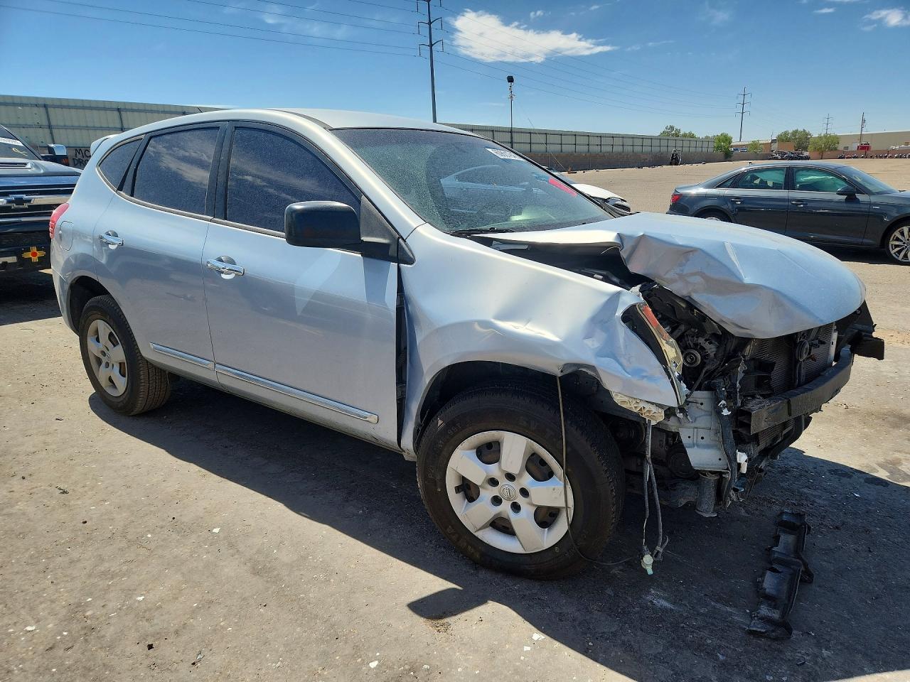 2013 Nissan Rogue S Silver vin: JN8AS5MV3DW143548