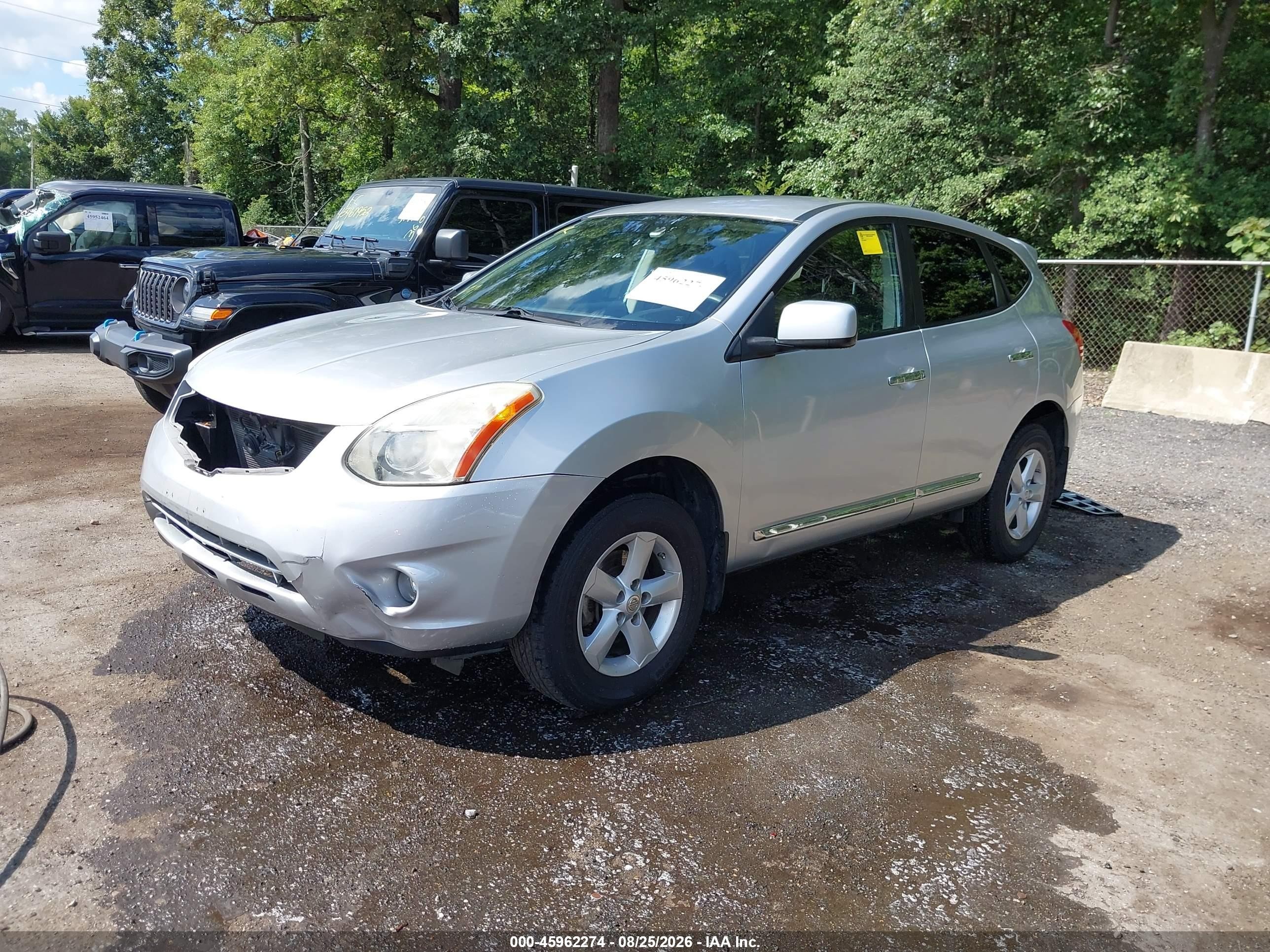 2013 Nissan Rogue S Gray vin: JN8AS5MV3DW606692