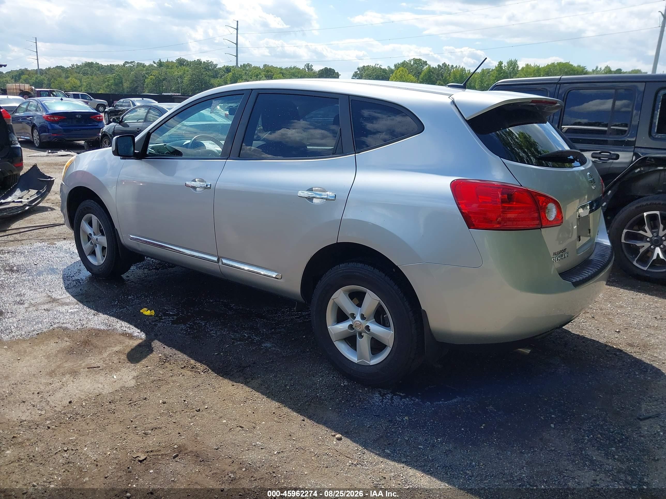 2013 Nissan Rogue S Gray vin: JN8AS5MV3DW606692
