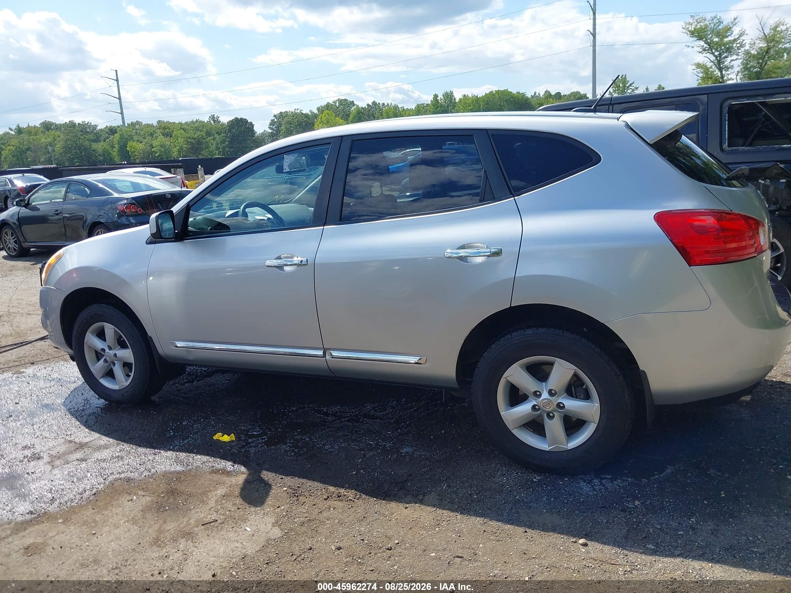 2013 Nissan Rogue S Gray vin: JN8AS5MV3DW606692