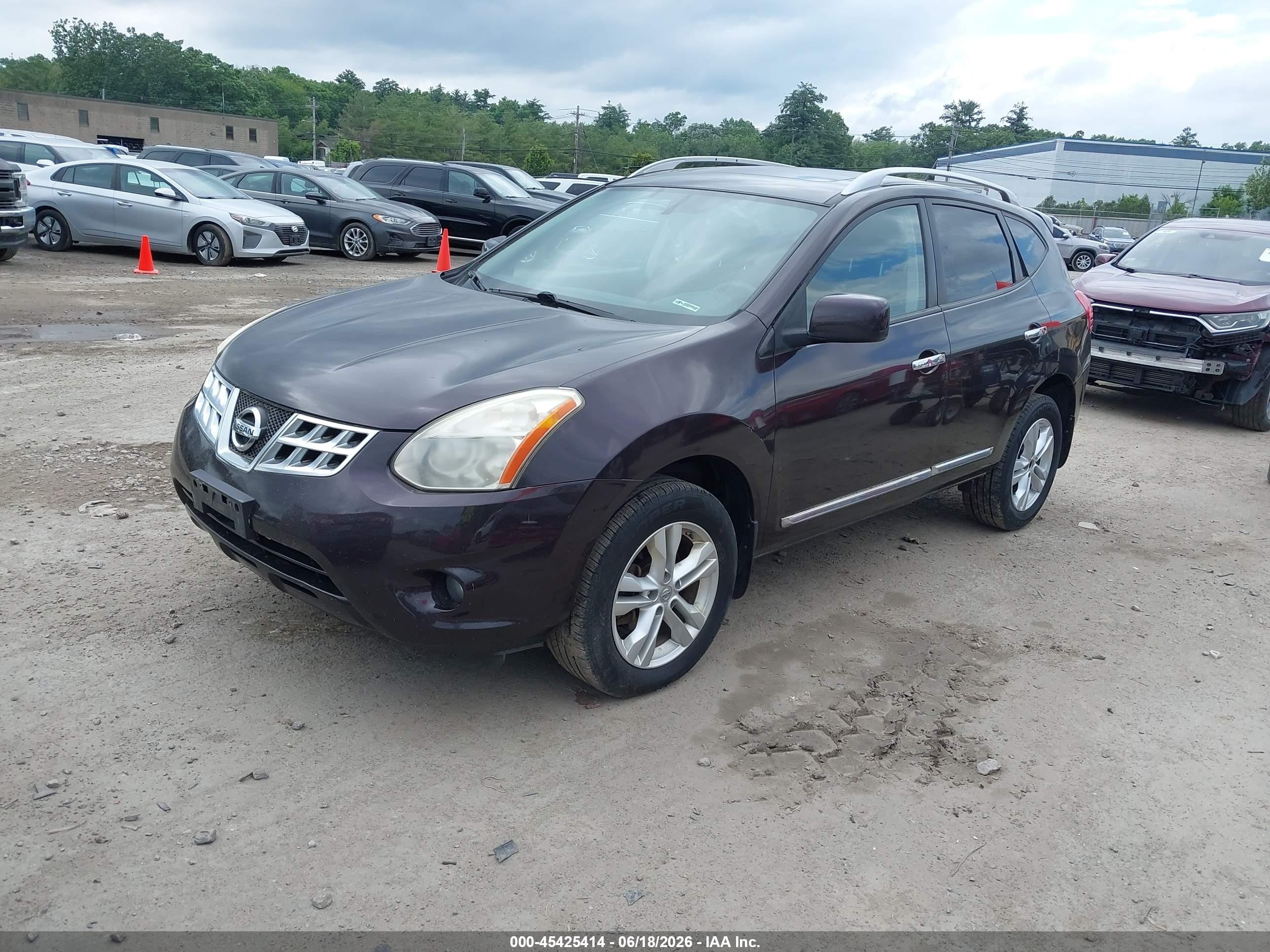 2013 Nissan Rogue Sv Black vin: JN8AS5MV3DW607728