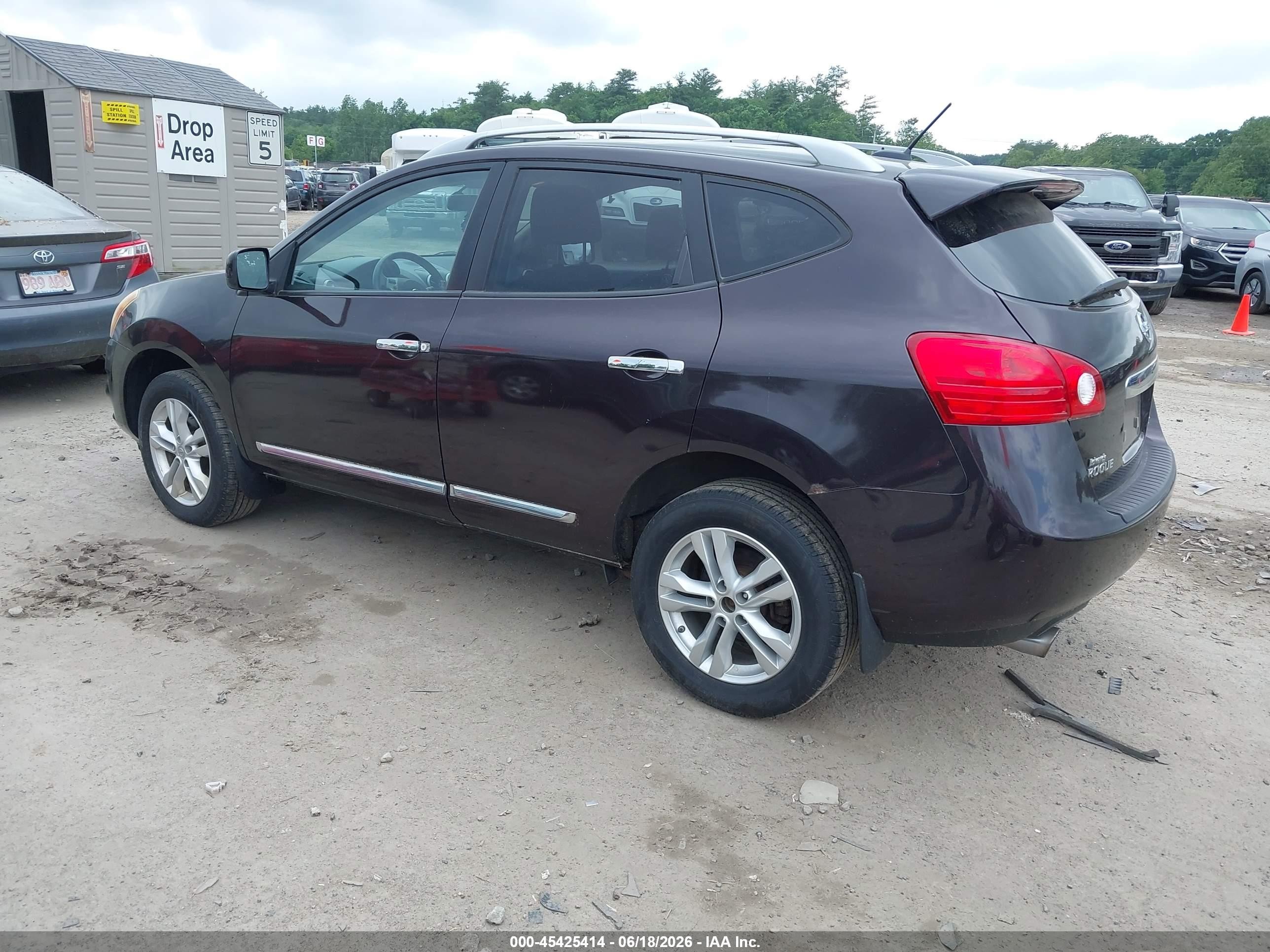 2013 Nissan Rogue Sv Black vin: JN8AS5MV3DW607728