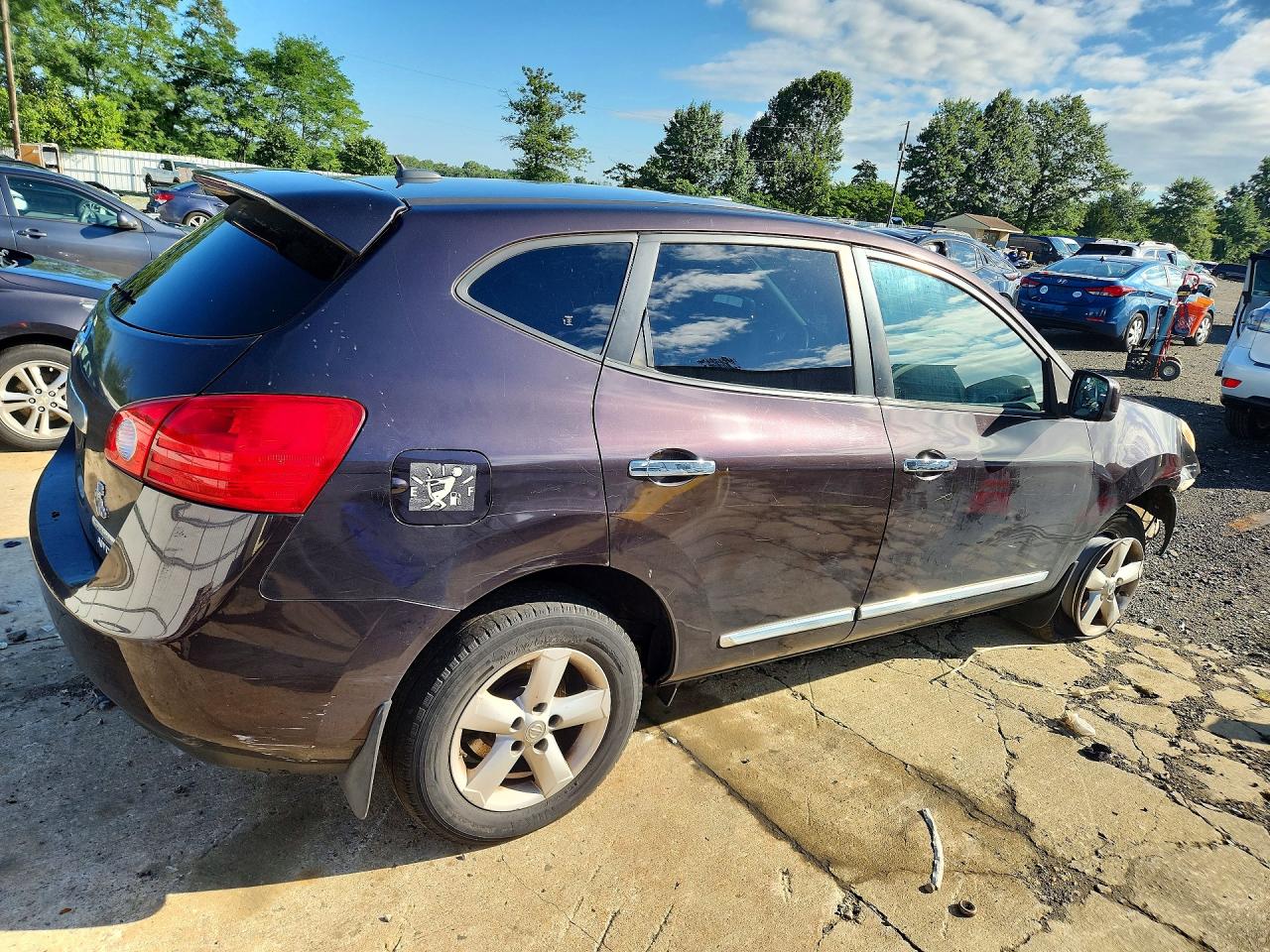 2013 Nissan Rogue S Black vin: JN8AS5MV3DW612587