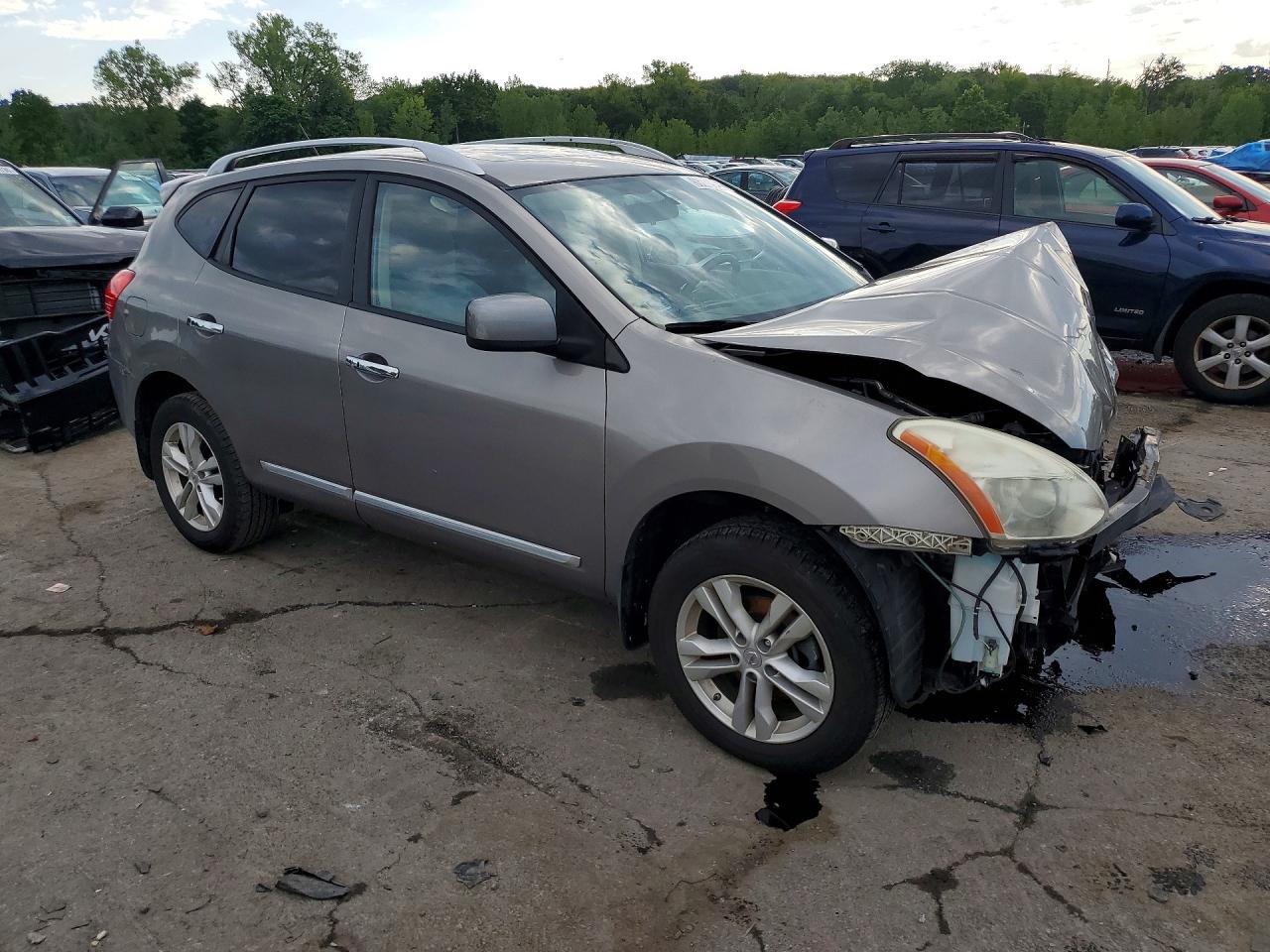 2013 Nissan Rogue S Gray vin: JN8AS5MV3DW614226