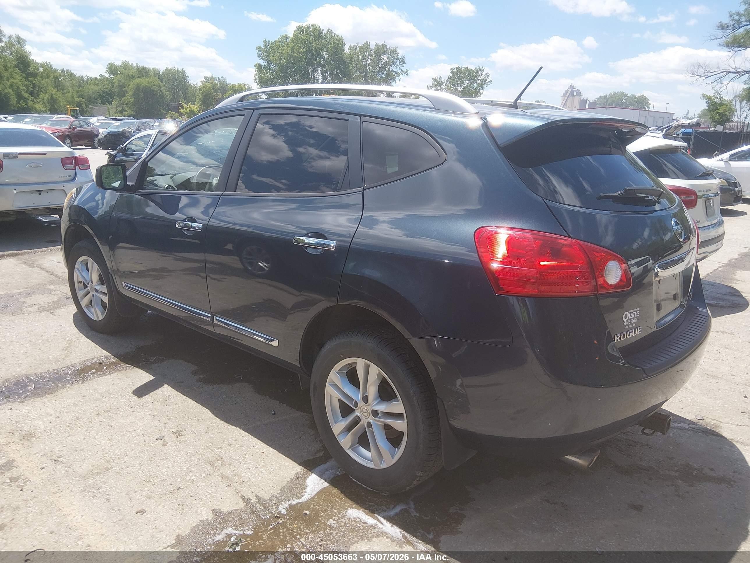 2013 Nissan Rogue Sv Blue vin: JN8AS5MV3DW617353