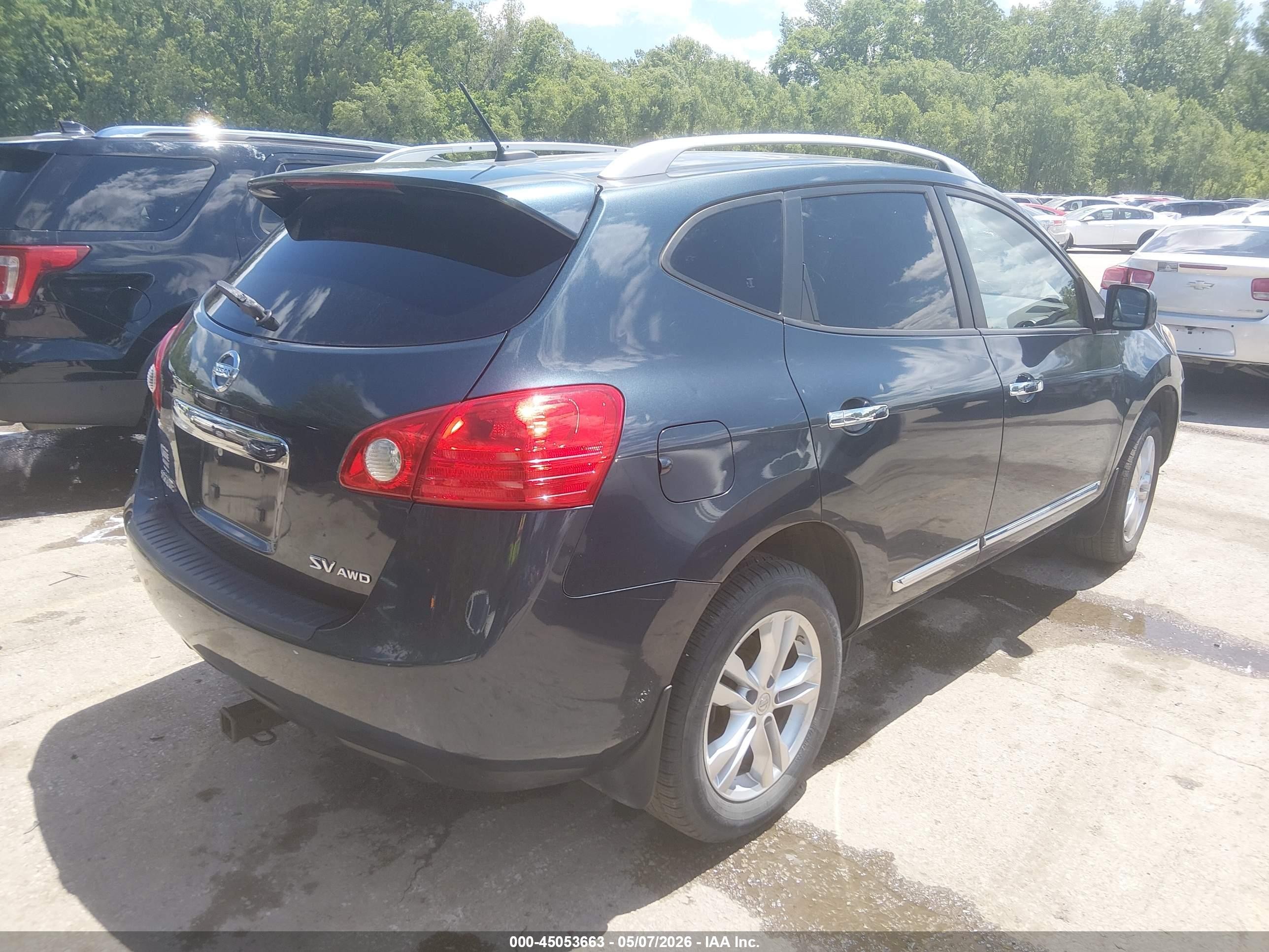 2013 Nissan Rogue Sv Blue vin: JN8AS5MV3DW617353