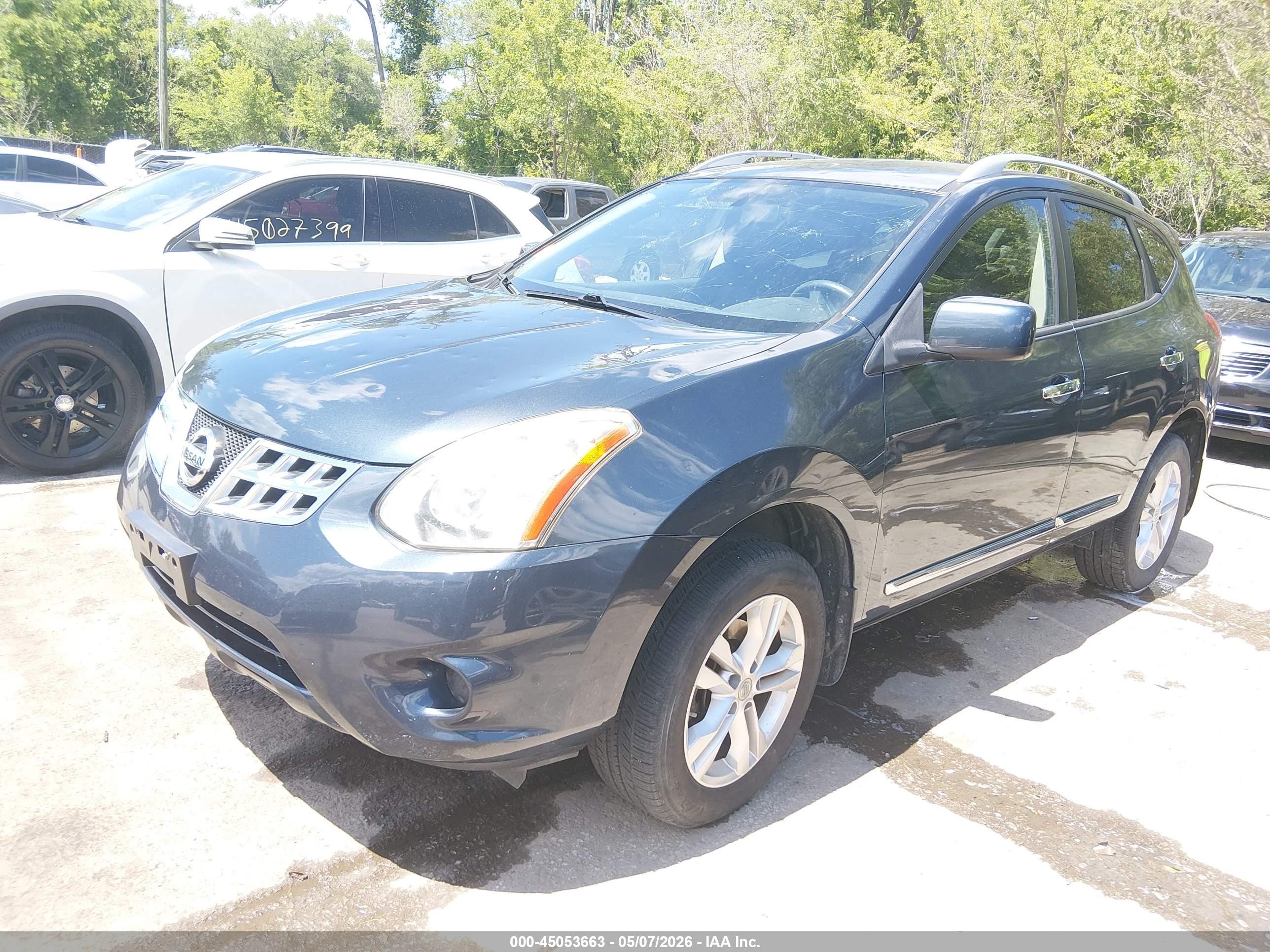 2013 Nissan Rogue Sv Blue vin: JN8AS5MV3DW617353