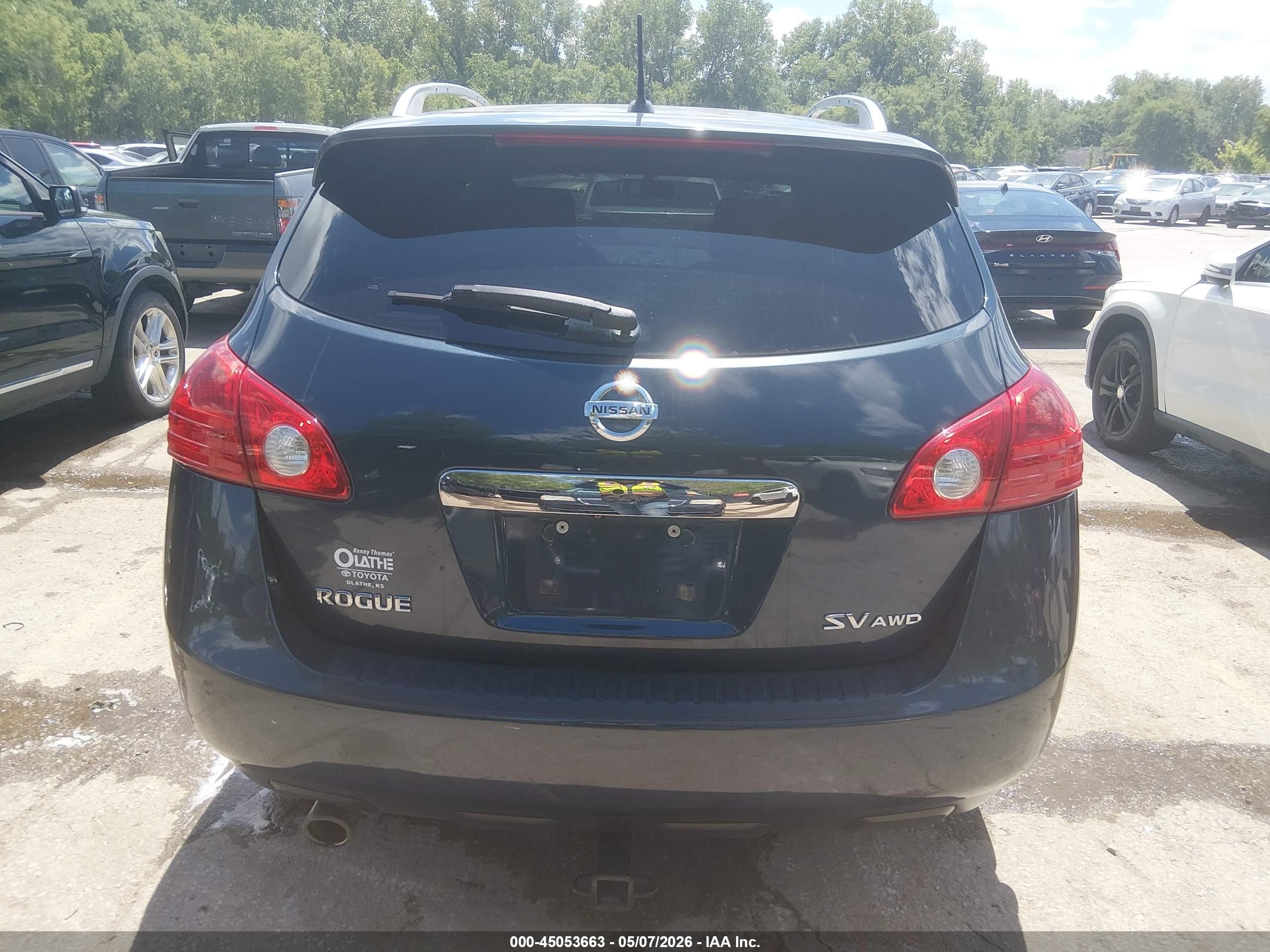 2013 Nissan Rogue Sv Blue vin: JN8AS5MV3DW617353