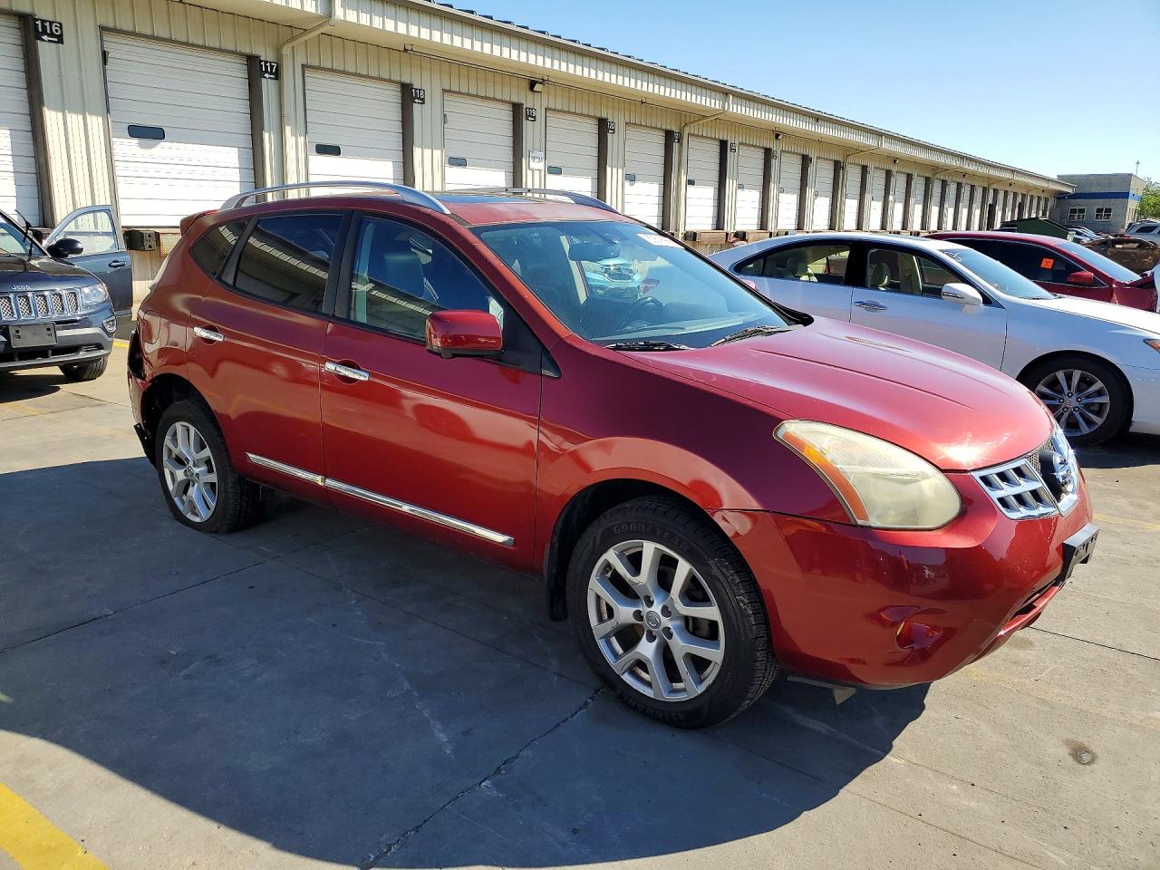 2013 Nissan Rogue S Красный vin: JN8AS5MV3DW617935
