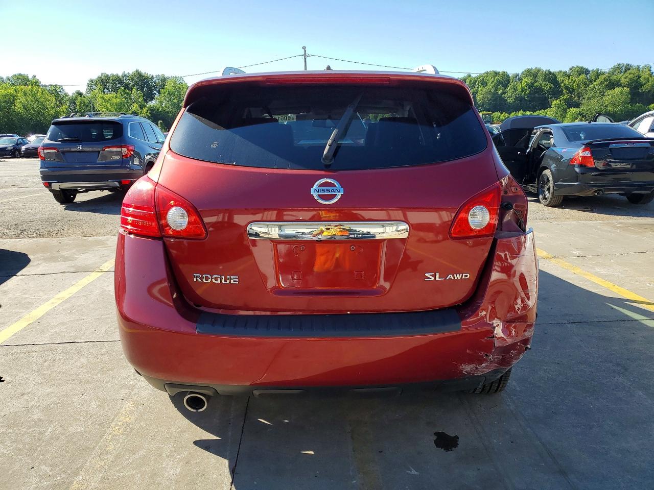 2013 Nissan Rogue S Красный vin: JN8AS5MV3DW617935