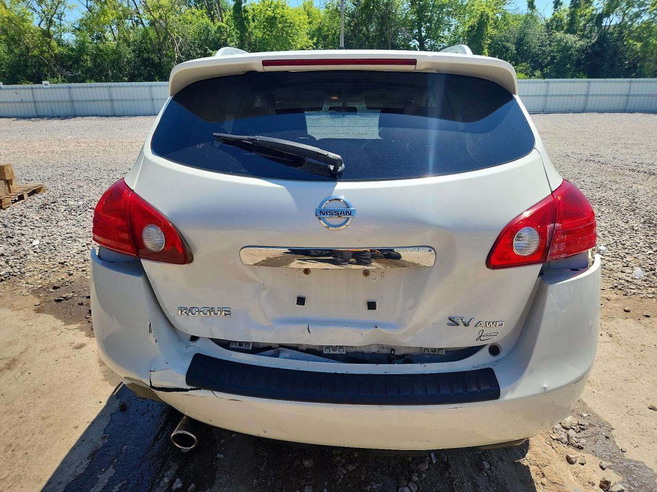 2013 Nissan Rogue S White vin: JN8AS5MV3DW622844
