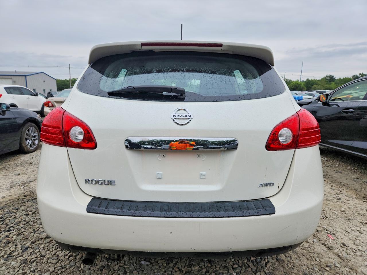 2013 Nissan Rogue S White vin: JN8AS5MV3DW624206