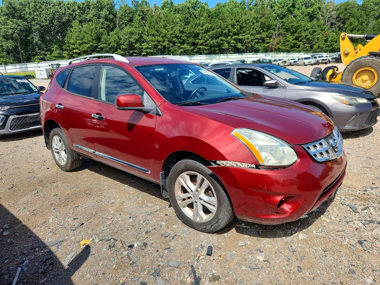 2013 Nissan Rogue S Red vin: JN8AS5MV3DW633455