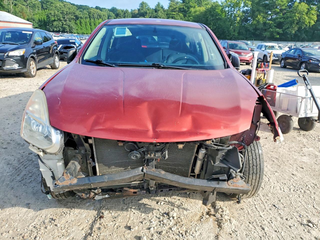 2013 Nissan Rogue S Red vin: JN8AS5MV3DW652846