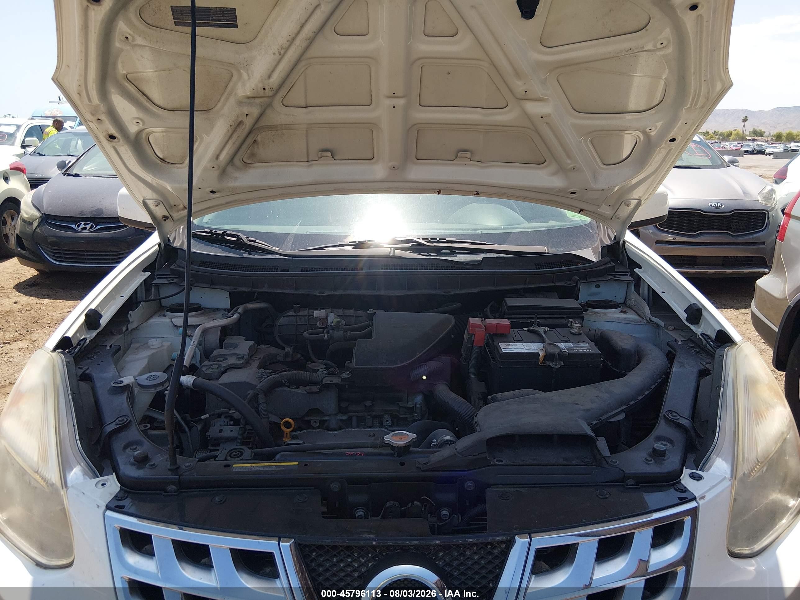 2013 Nissan Rogue Sv White vin: JN8AS5MV3DW653320